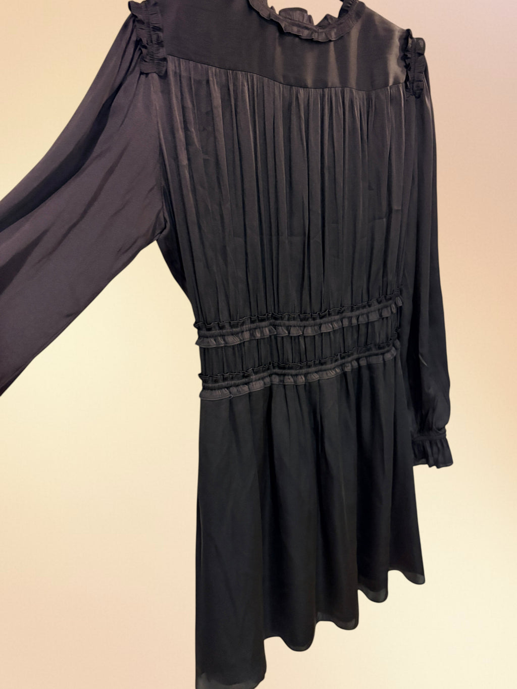 The Kooples - Robe courte fluide - Noir intense - Neuve avec étiquette The Kooples