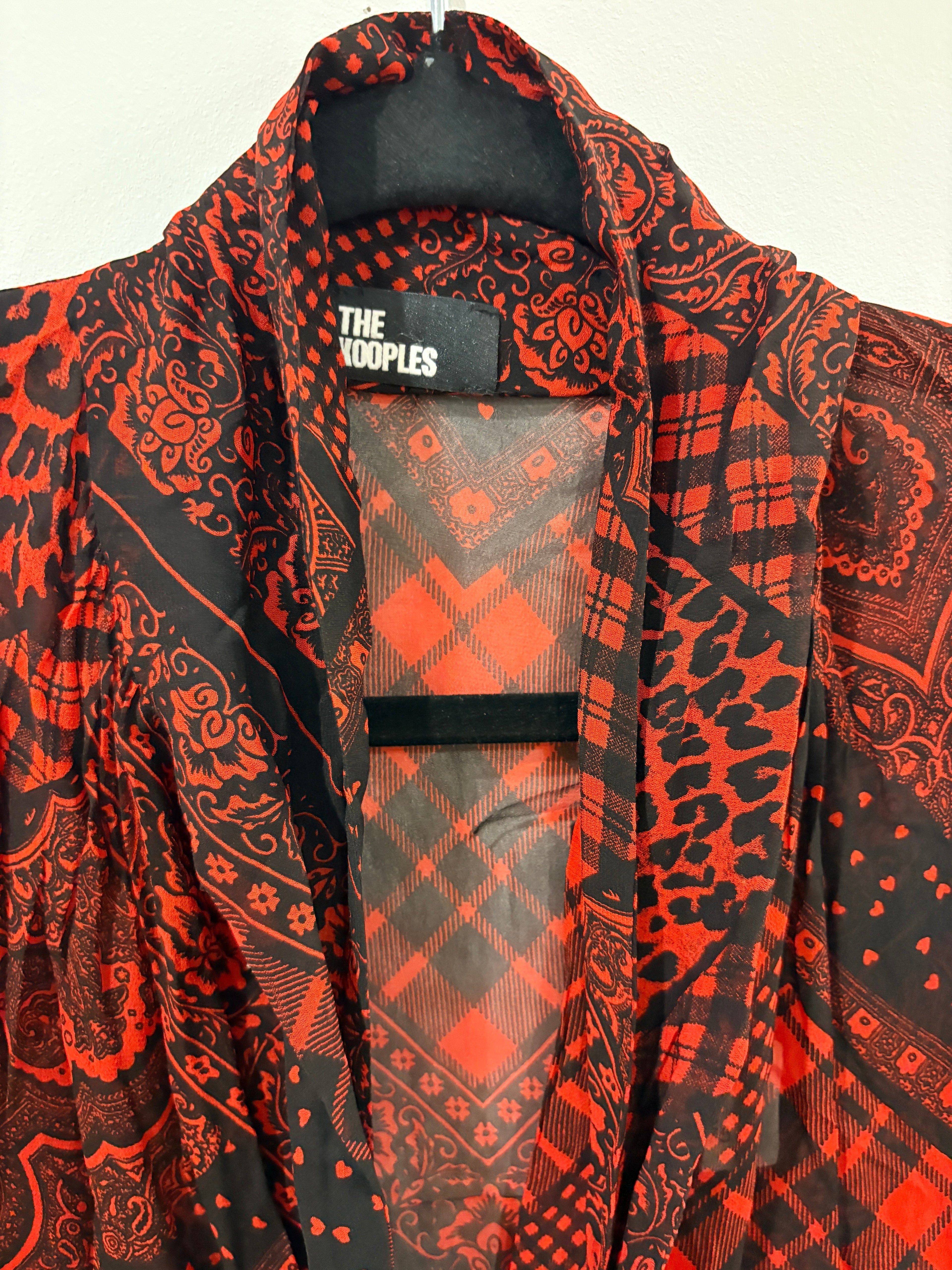 Robe Courte "Mix & Match" The Kooples – Rouge et Noir The Kooples