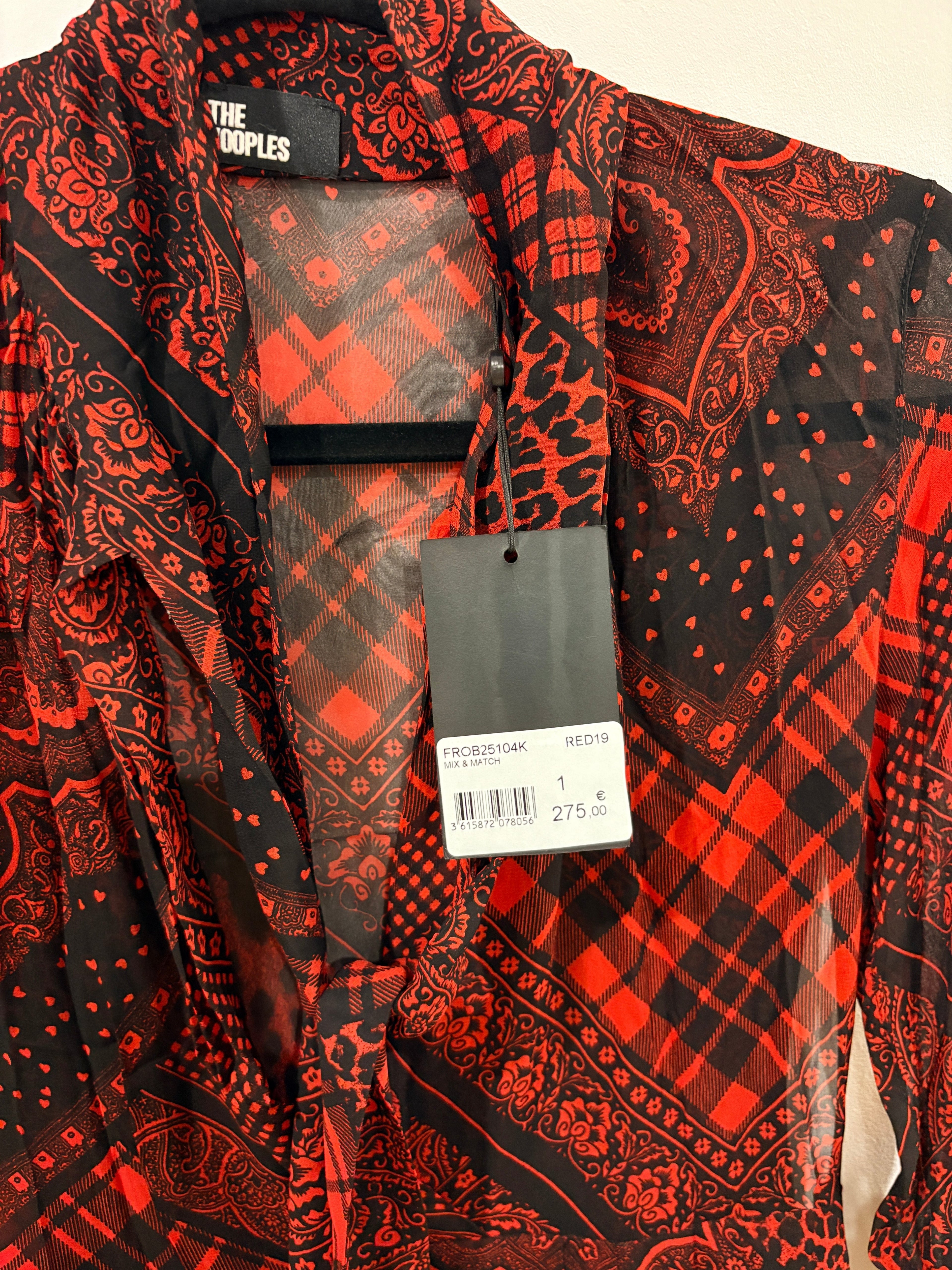 Robe Courte "Mix & Match" The Kooples – Rouge et Noir The Kooples