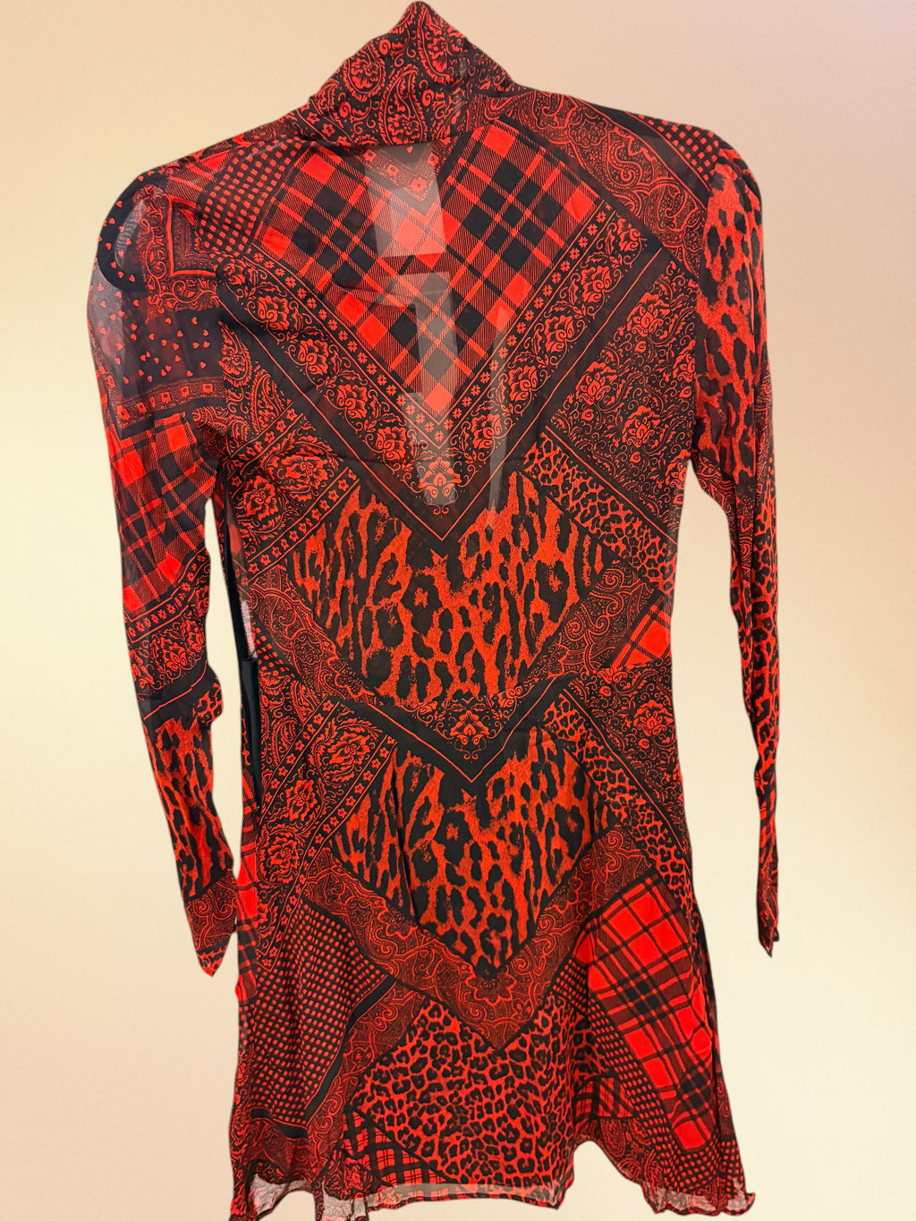 Robe Courte "Mix & Match" The Kooples – Rouge et Noir The Kooples