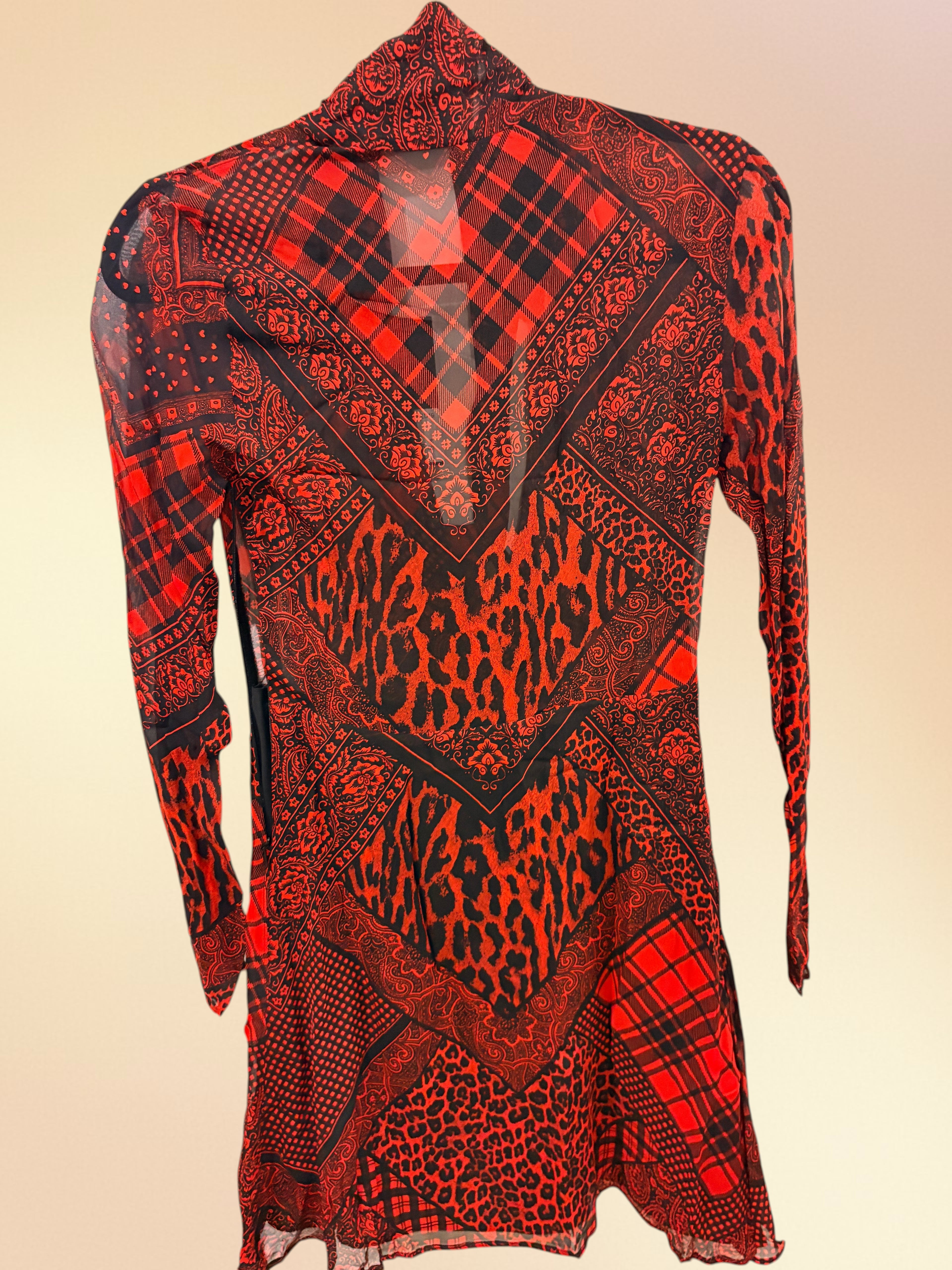 Robe Courte "Mix & Match" The Kooples – Rouge et Noir The Kooples