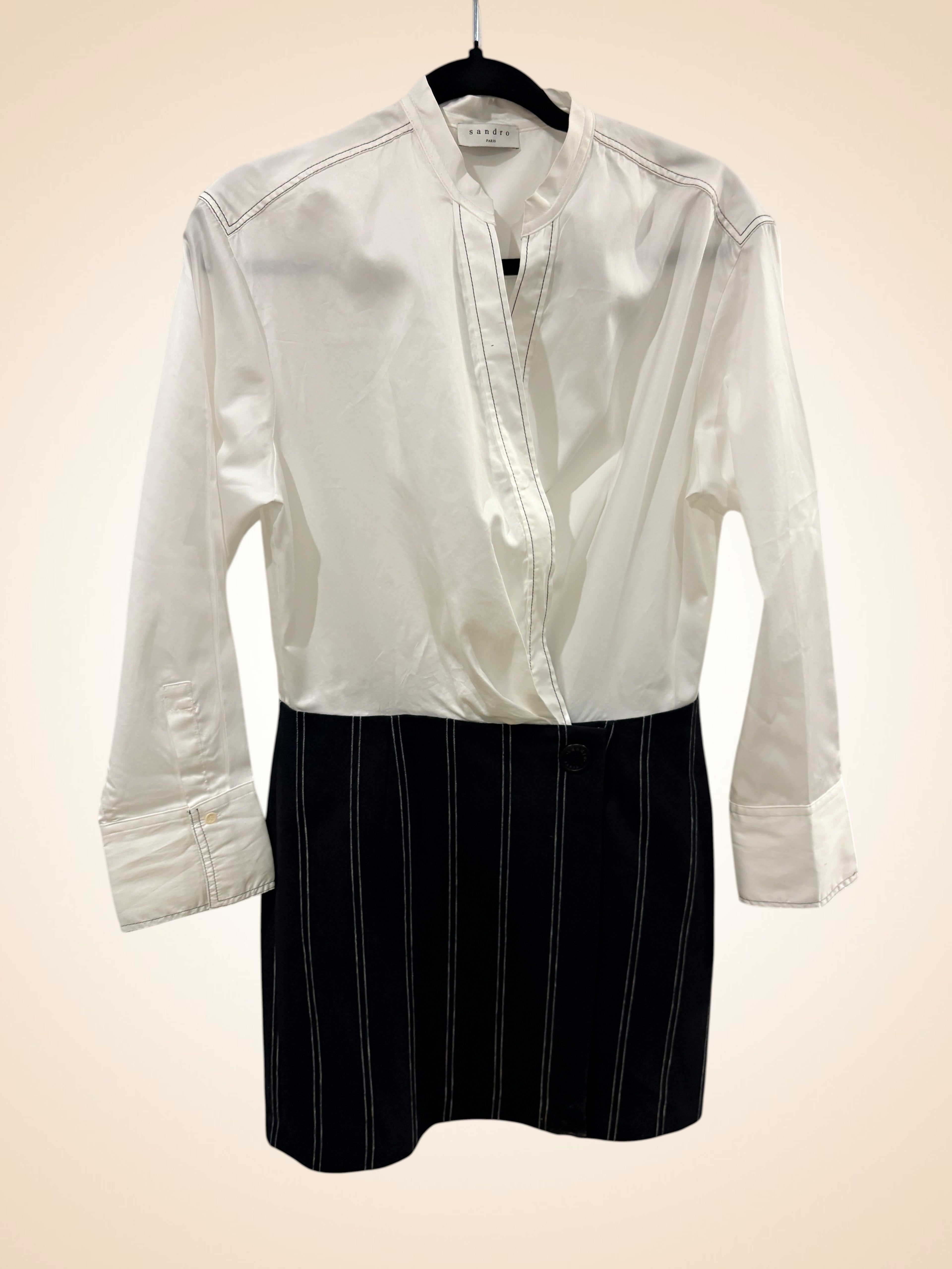Robe trompe-l'œil Sandro – Modèle Conny – Taille 40 – NEUVE