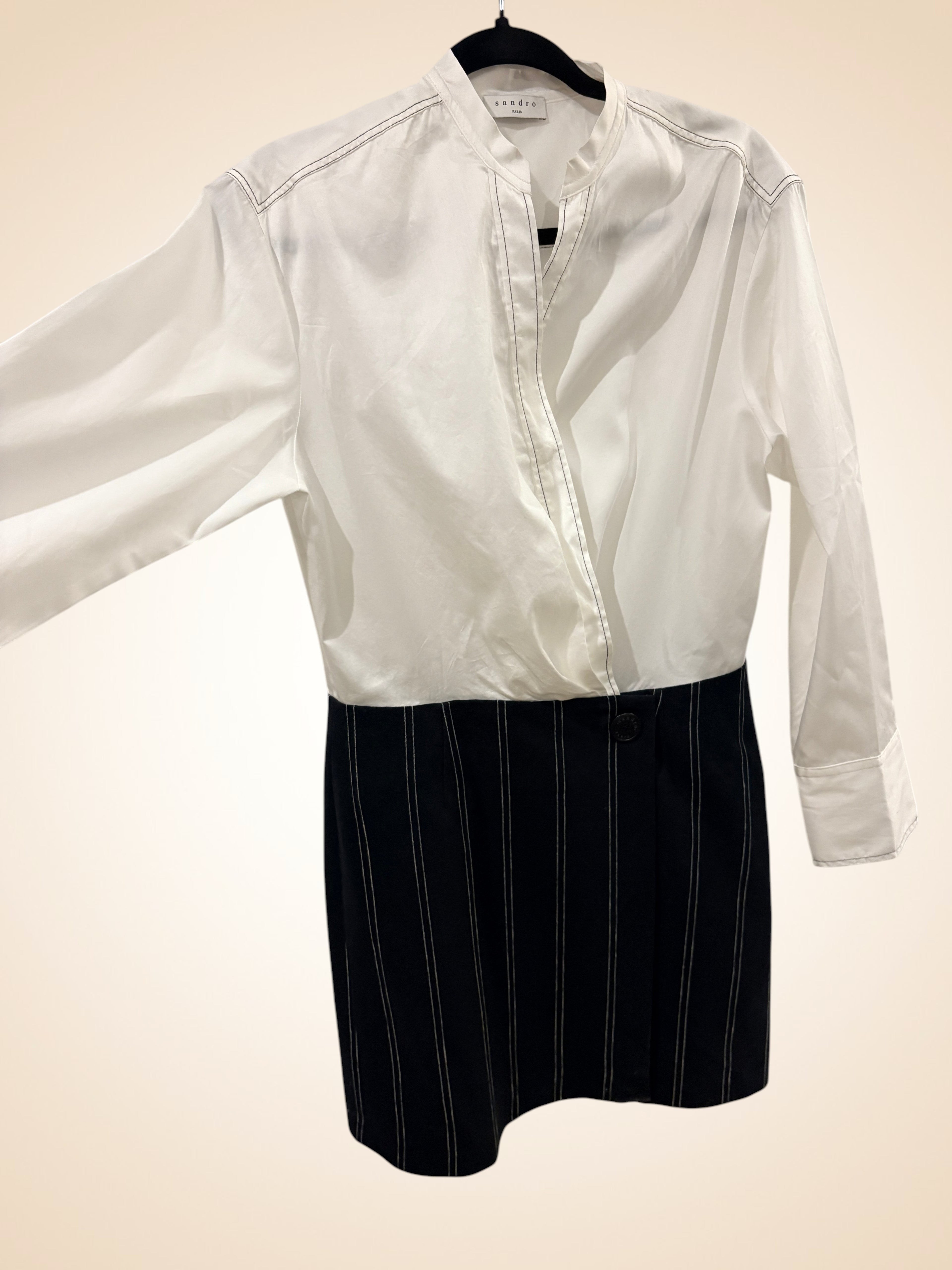 Robe trompe-l'œil Sandro – Modèle Conny – Taille 40 – NEUVE