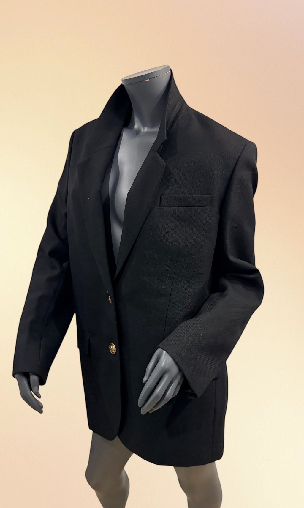 Blazer Noir Coupe Oversize Trend - The Kooples
