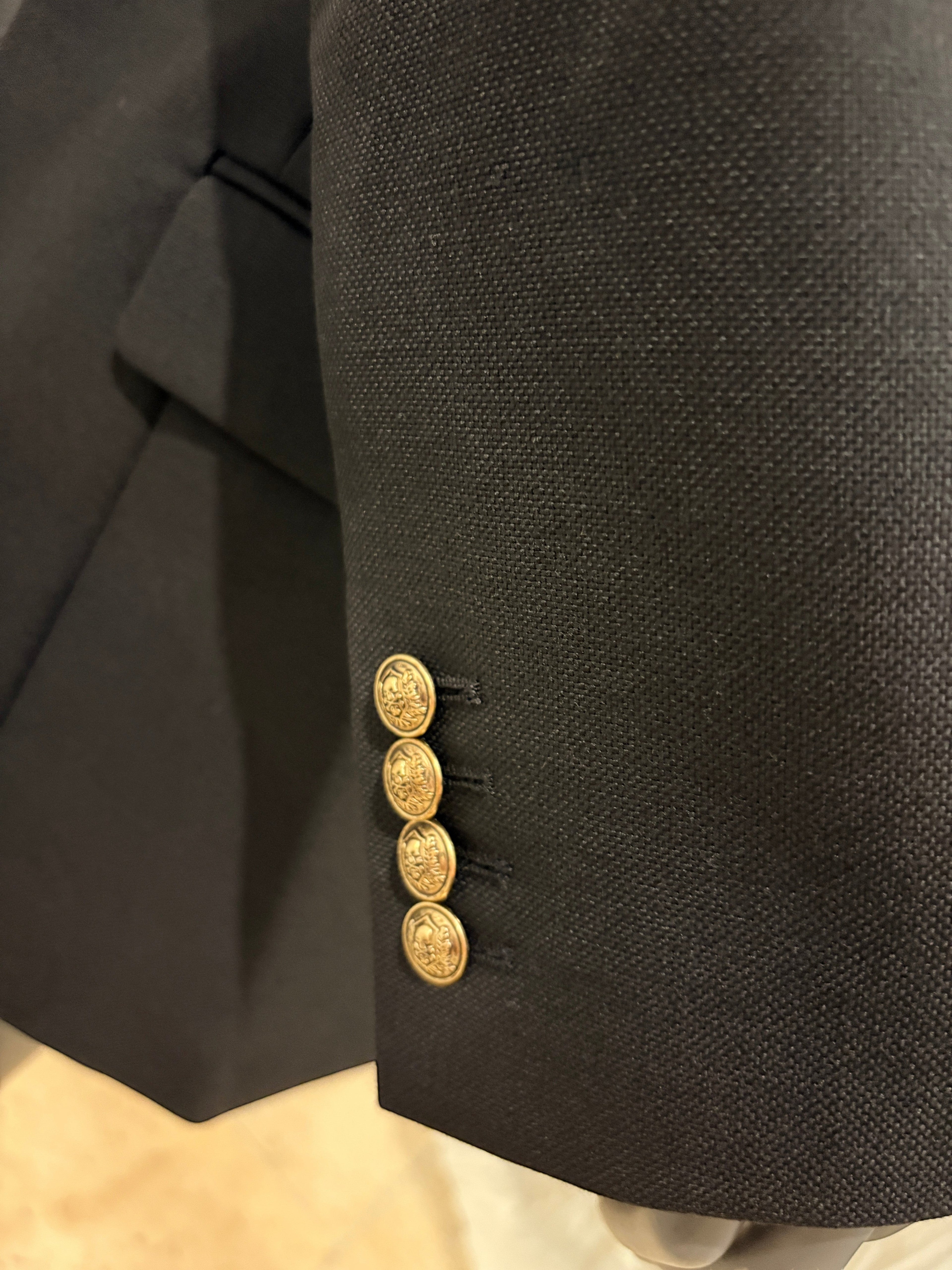 Blazer Noir Coupe Oversize Trend - The Kooples