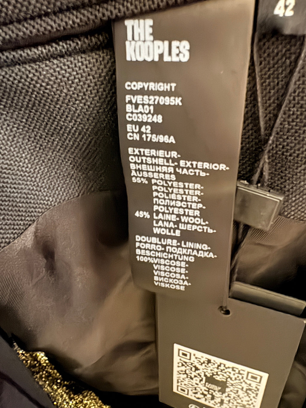 Blazer Noir Coupe Oversize Trend - The Kooples