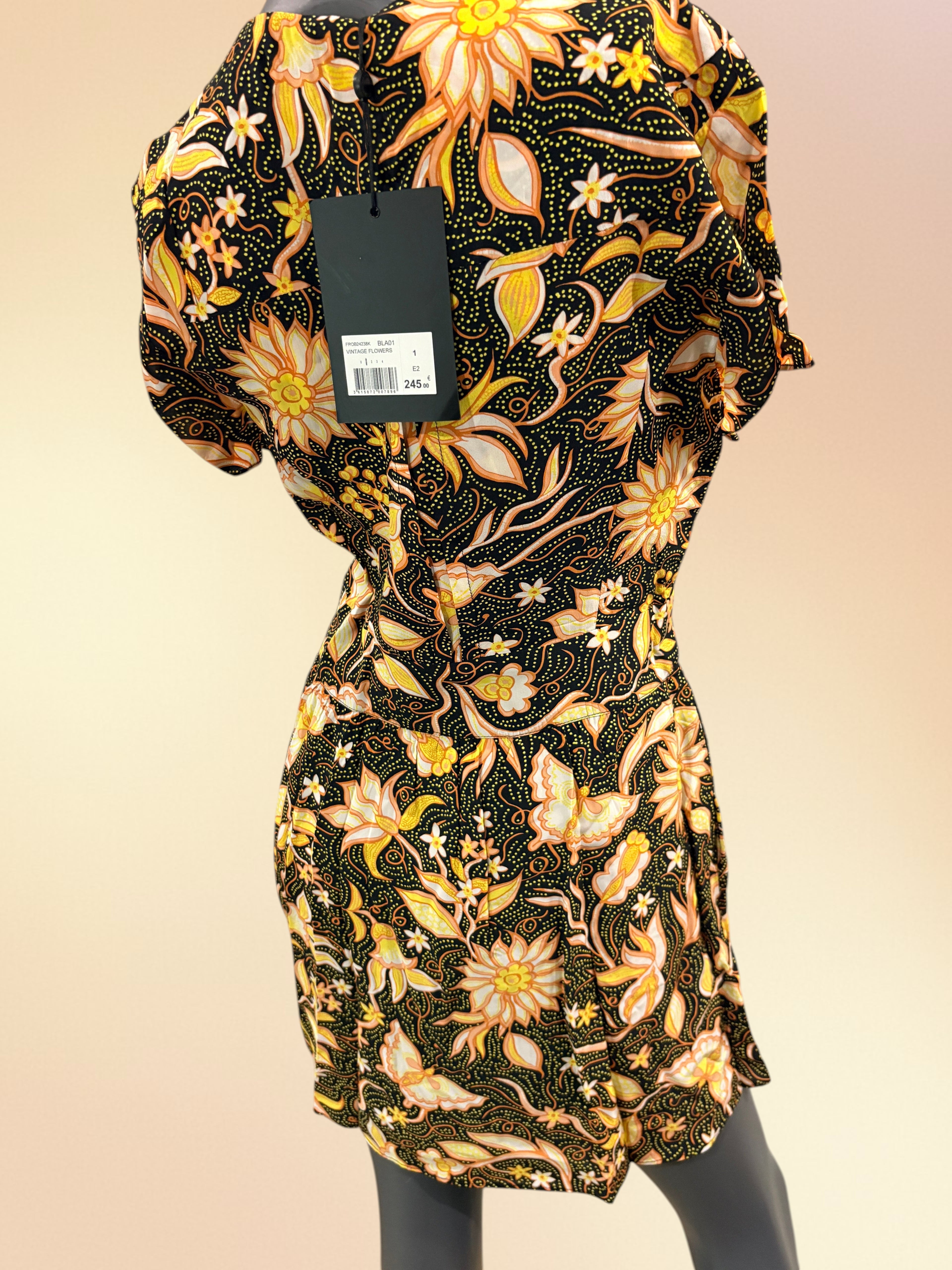 Robe Courte Imprimée "Vintage Flowers" - The Kooples