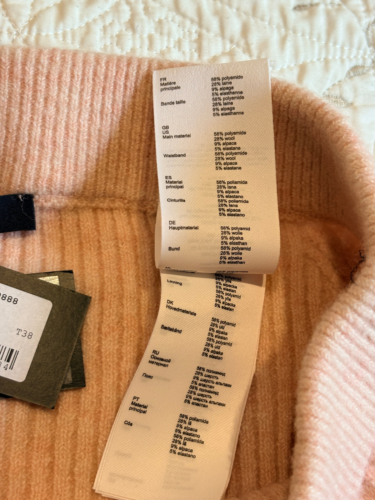 Maje - Jupe 122JANDANA Rose Pale - Neuve avec étiquette MAJE