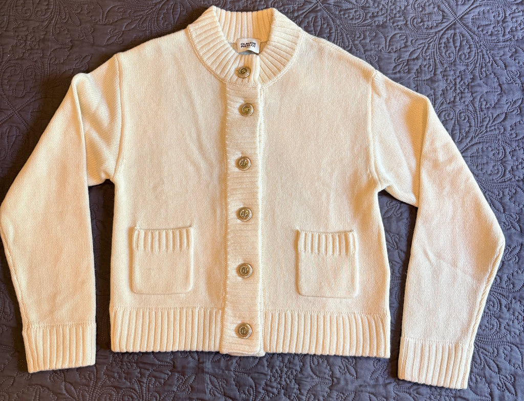 Claudie Pierlot - Cardigan en maille épaisse Écru en Laine - Neuf avec étiquette CLAUDIE PIERLOT