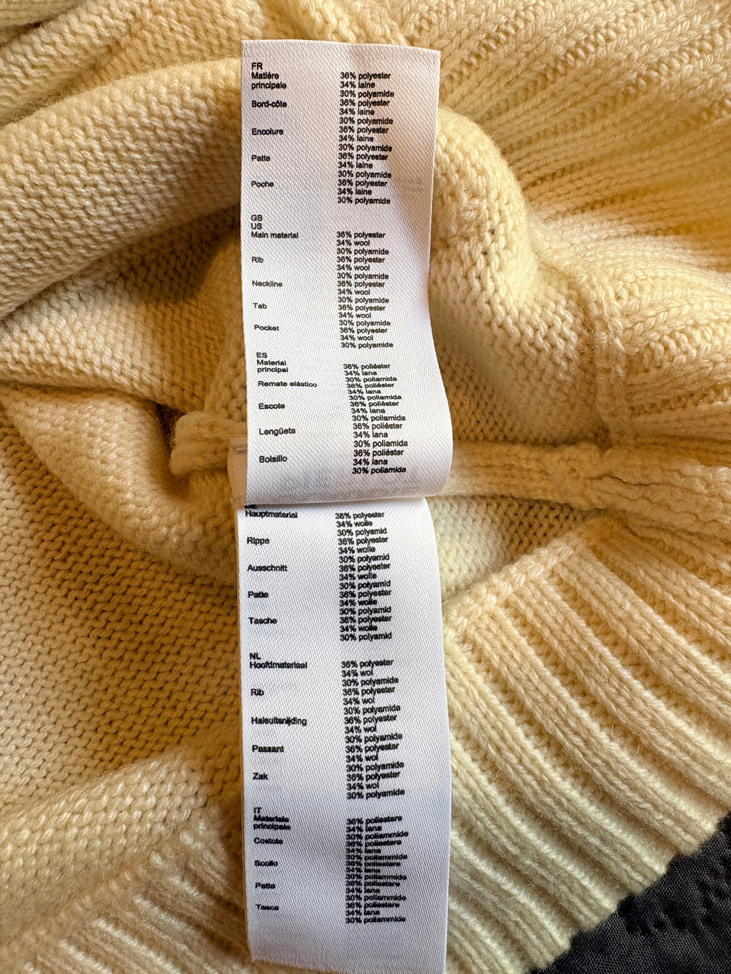 Claudie Pierlot - Cardigan en maille épaisse Écru en Laine - Neuf avec étiquette CLAUDIE PIERLOT