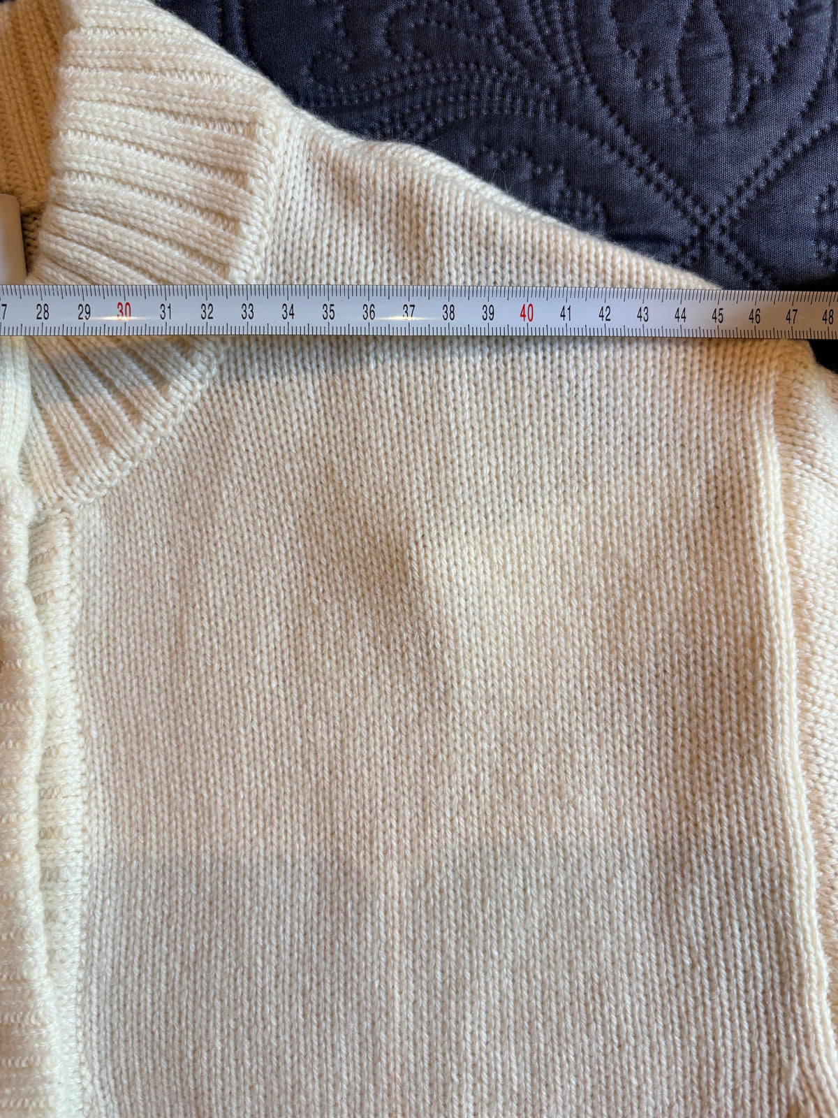 Claudie Pierlot - Cardigan en maille épaisse Écru en Laine - Neuf avec étiquette CLAUDIE PIERLOT