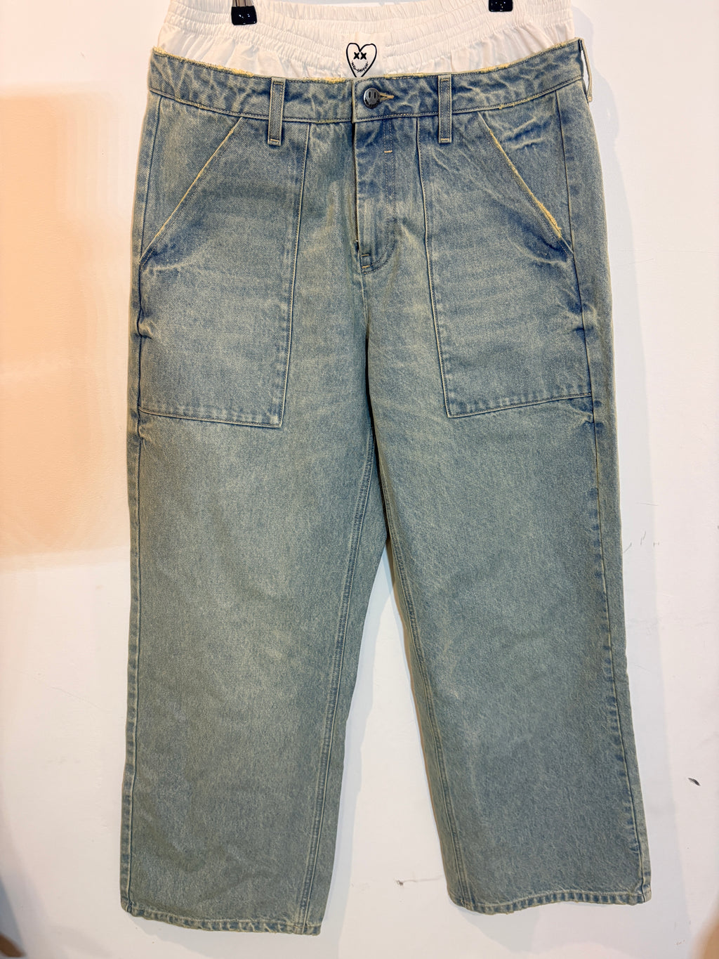 Jean Denim Double Ceinture Nouni – Eleven Paris (Neuf)