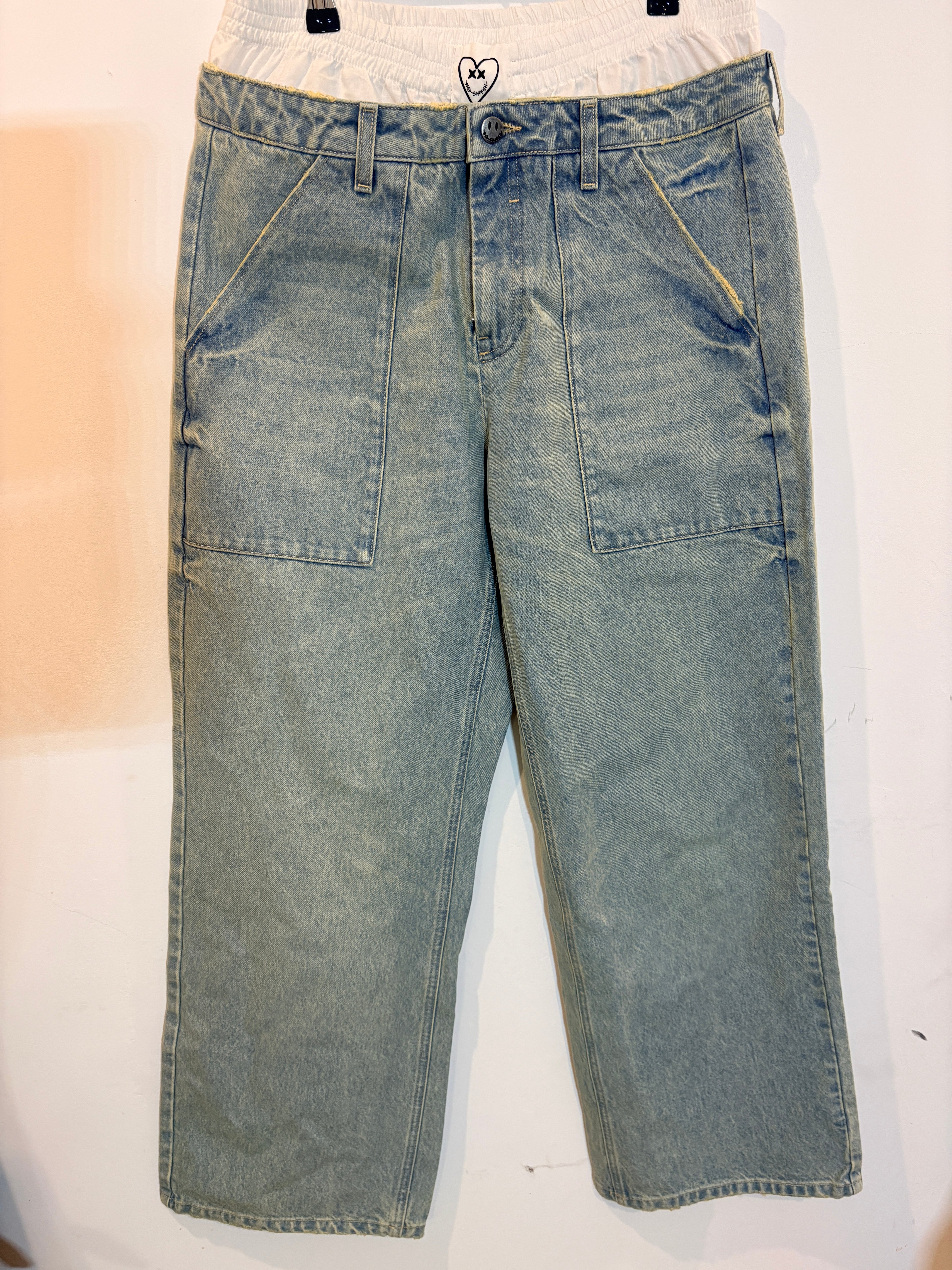 Jean Denim Double Ceinture Nouni – Eleven Paris (Neuf)