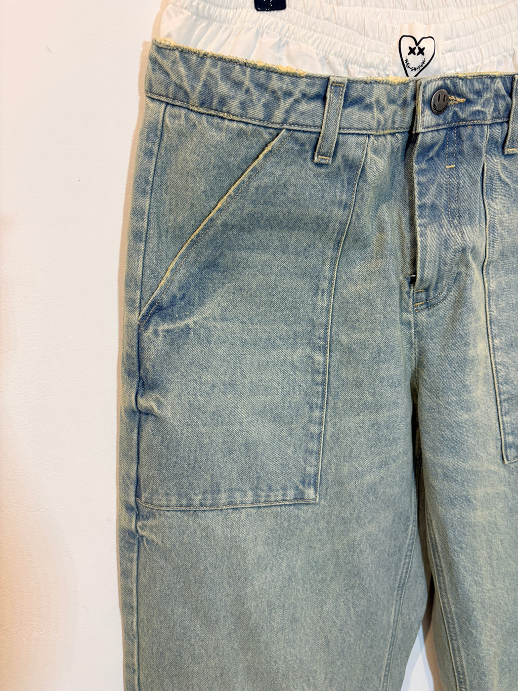 Jean Denim Double Ceinture Nouni – Eleven Paris (Neuf)