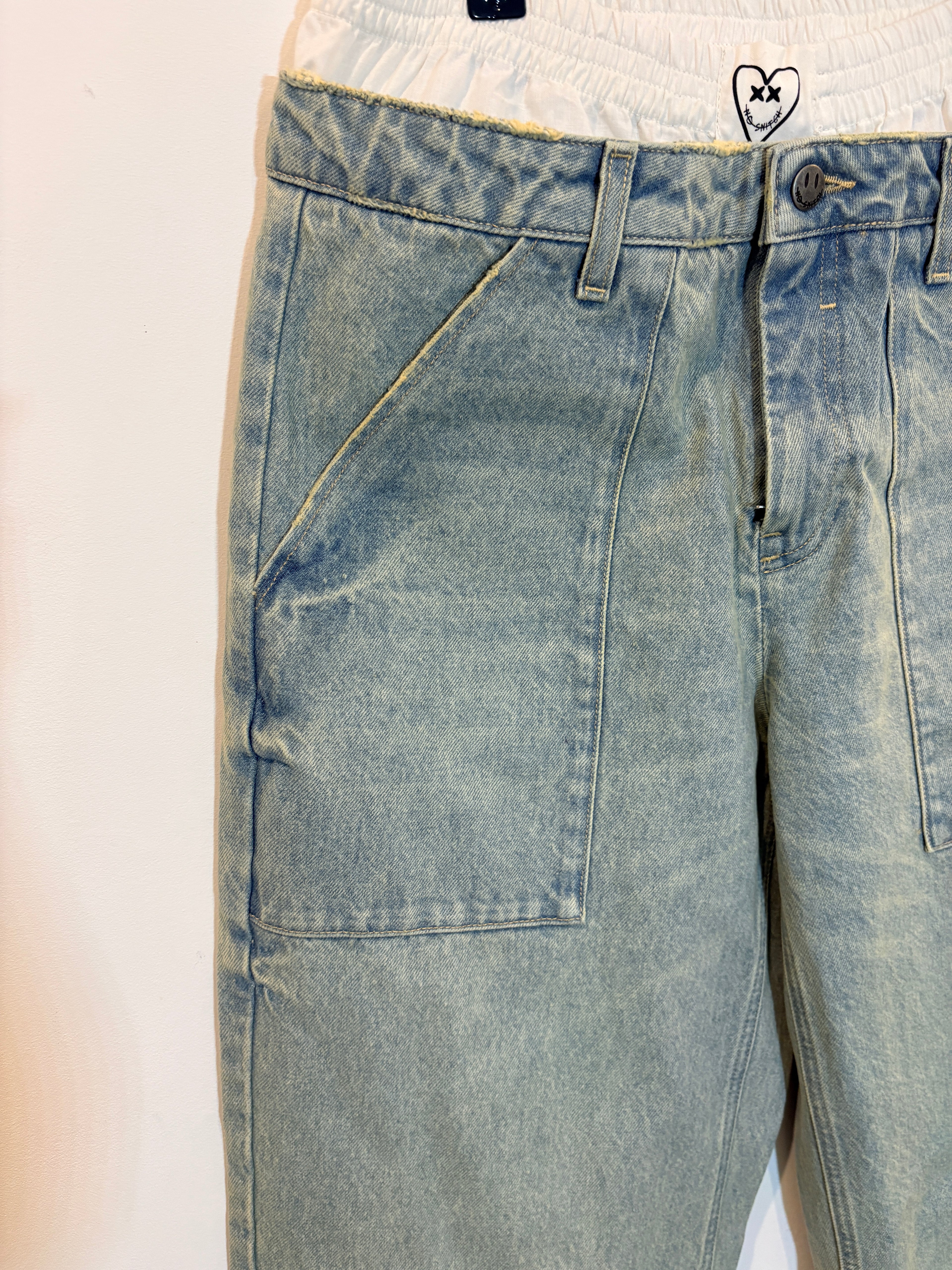 Jean Denim Double Ceinture Nouni – Eleven Paris (Neuf)