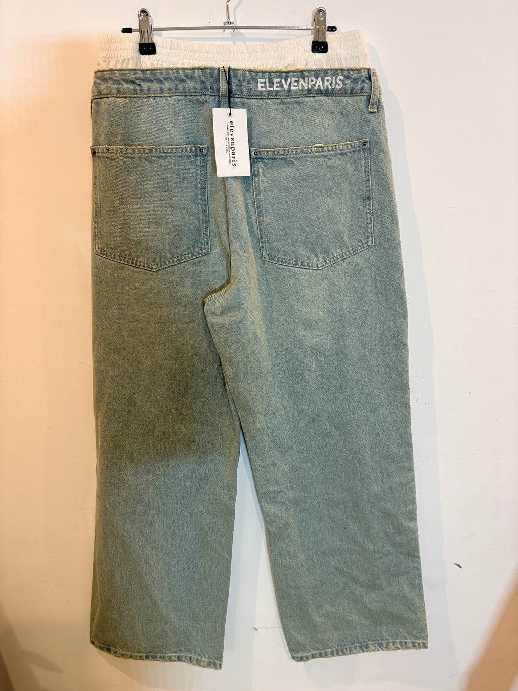 Jean Denim Double Ceinture Nouni – Eleven Paris (Neuf)