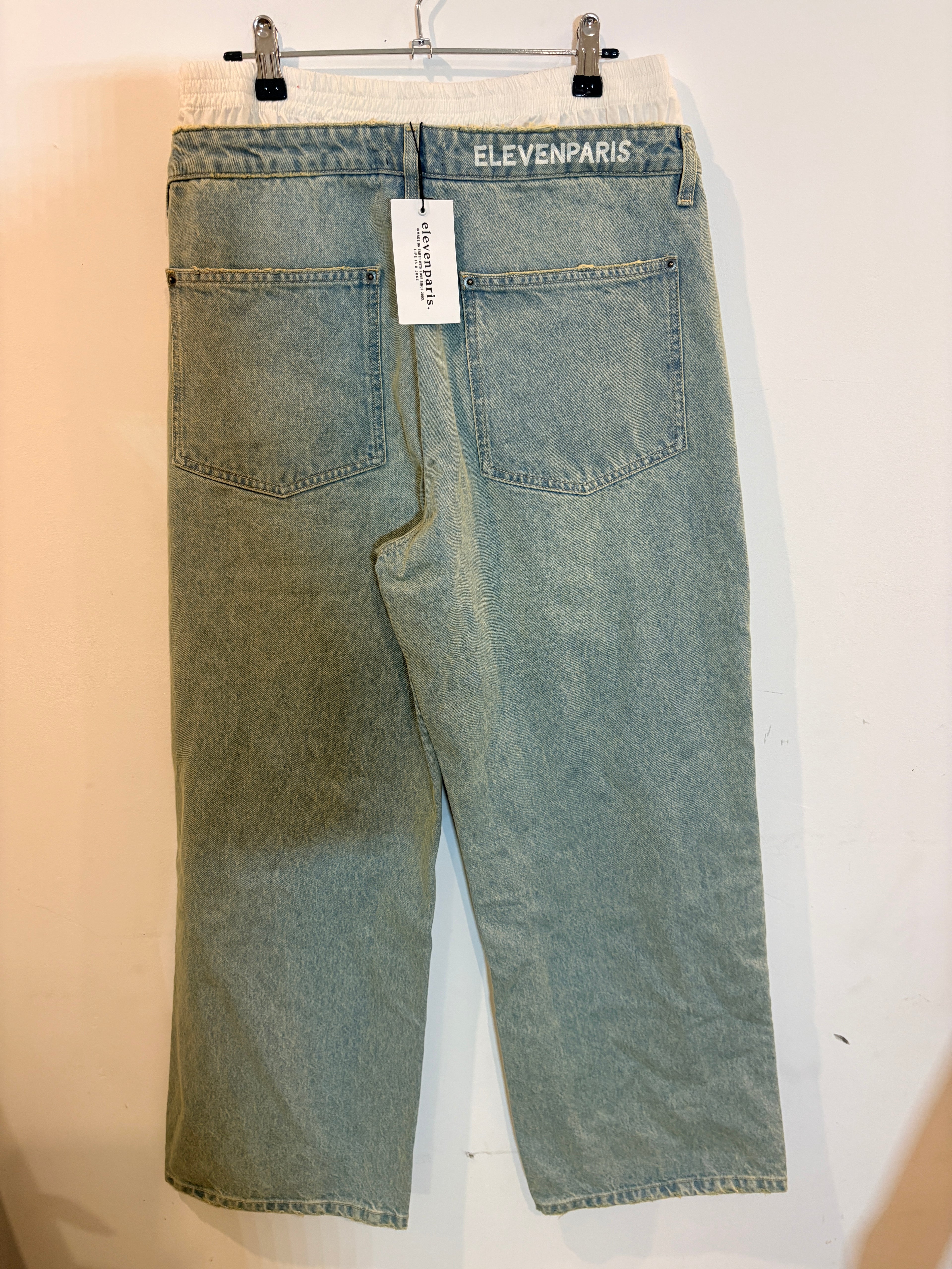 Jean Denim Double Ceinture Nouni – Eleven Paris (Neuf)