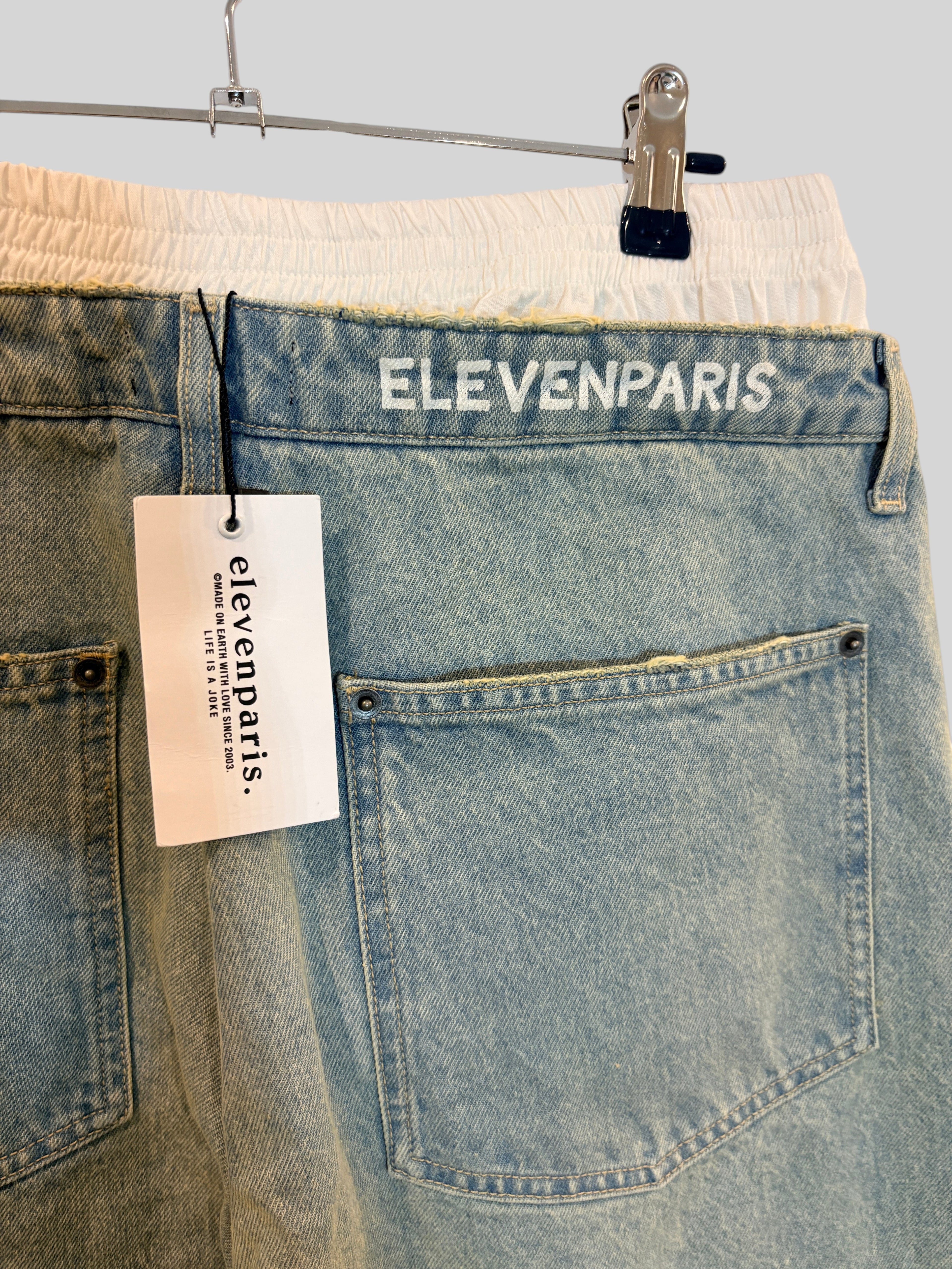 Jean Denim Double Ceinture Nouni – Eleven Paris (Neuf) x ELEVEN PARIS