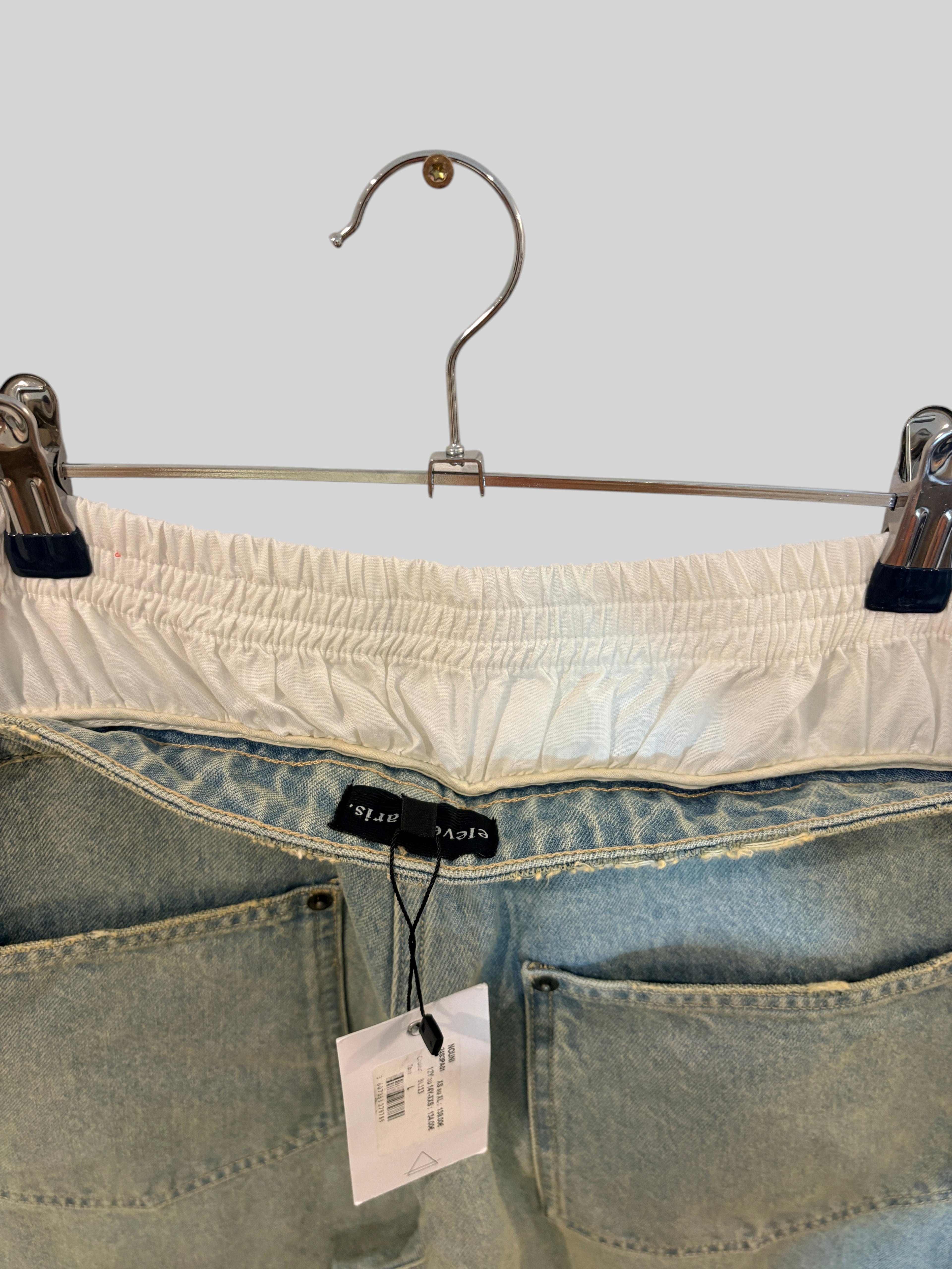 Jean Denim Double Ceinture Nouni – Eleven Paris (Neuf) x ELEVEN PARIS