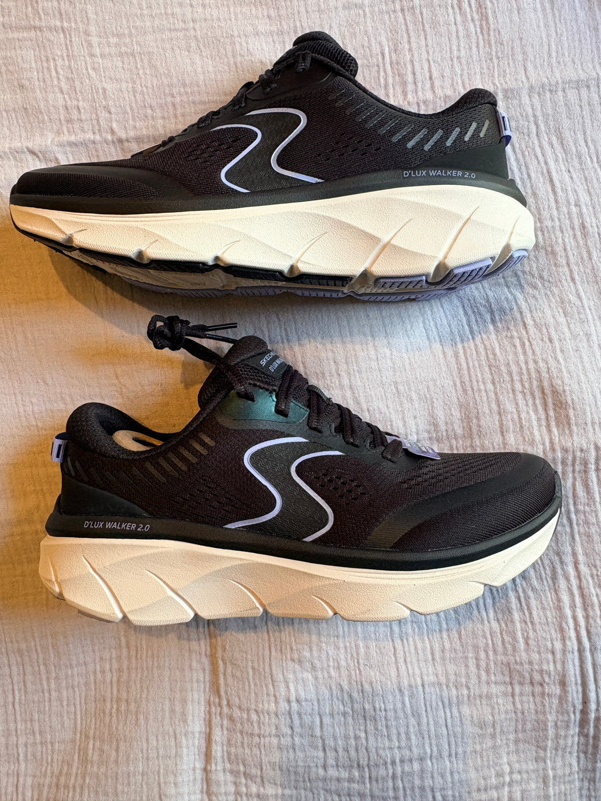 Skechers - D’Lux Walker 2.0 Active Pace Black/Lavender - Neuve avec étiquette SKECHERS
