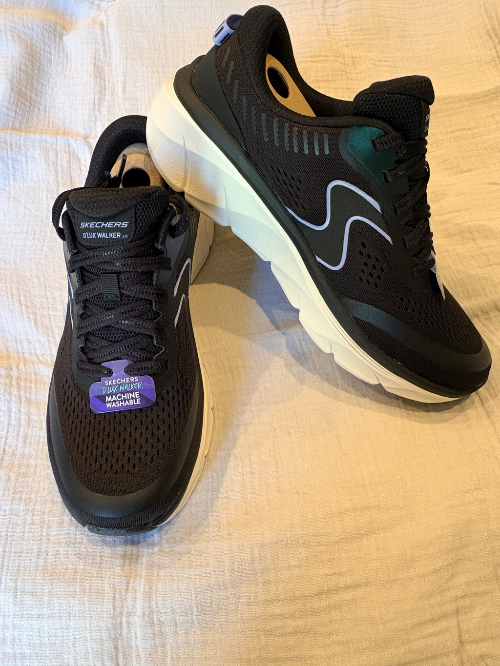 Skechers - D’Lux Walker 2.0 Active Pace Black/Lavender - Neuve avec étiquette SKECHERS