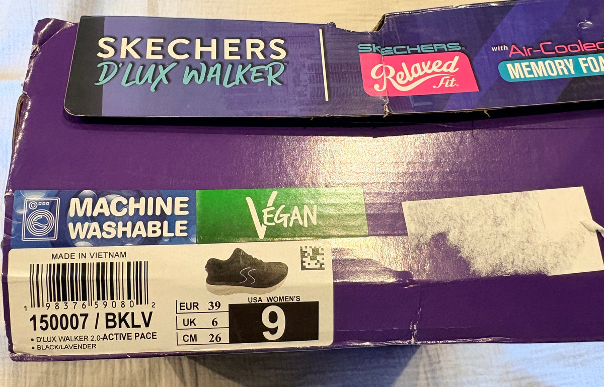 Skechers - D’Lux Walker 2.0 Active Pace Black/Lavender - Neuve avec étiquette SKECHERS