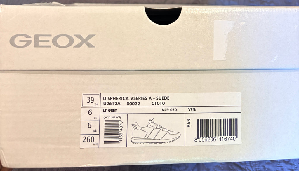 Geox - U Spherica V Series A - Gris Clair - Neuve avec étiquette GEOX