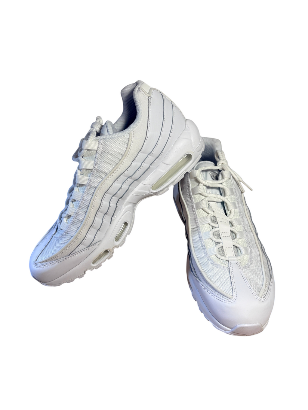 Nike - Air Max 95 Essential Triple White - White / Grey Fog / White - Neuve avec étiquette NIKE