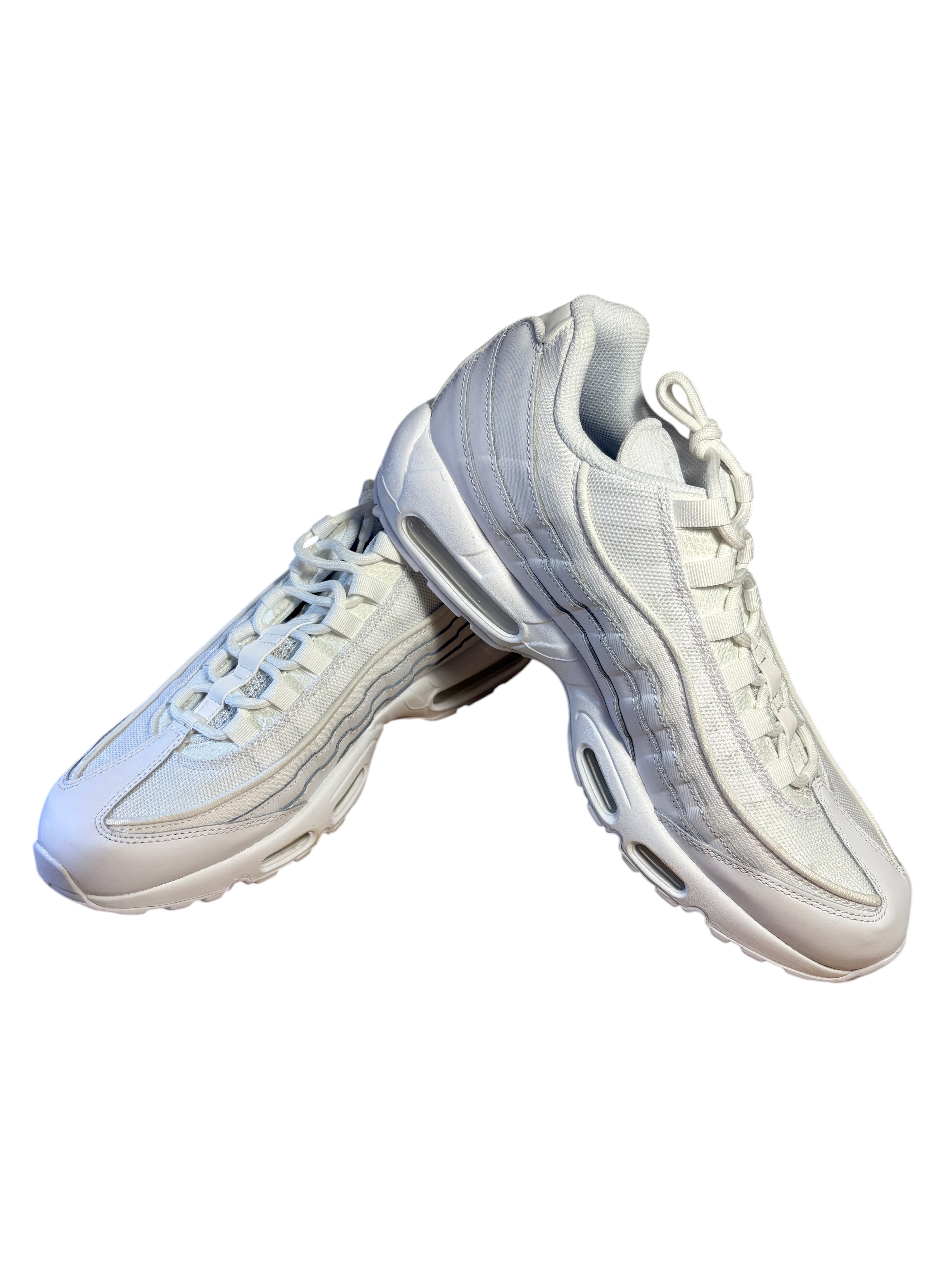 Nike - Air Max 95 Essential Triple White - White / Grey Fog / White - Neuve avec étiquette NIKE