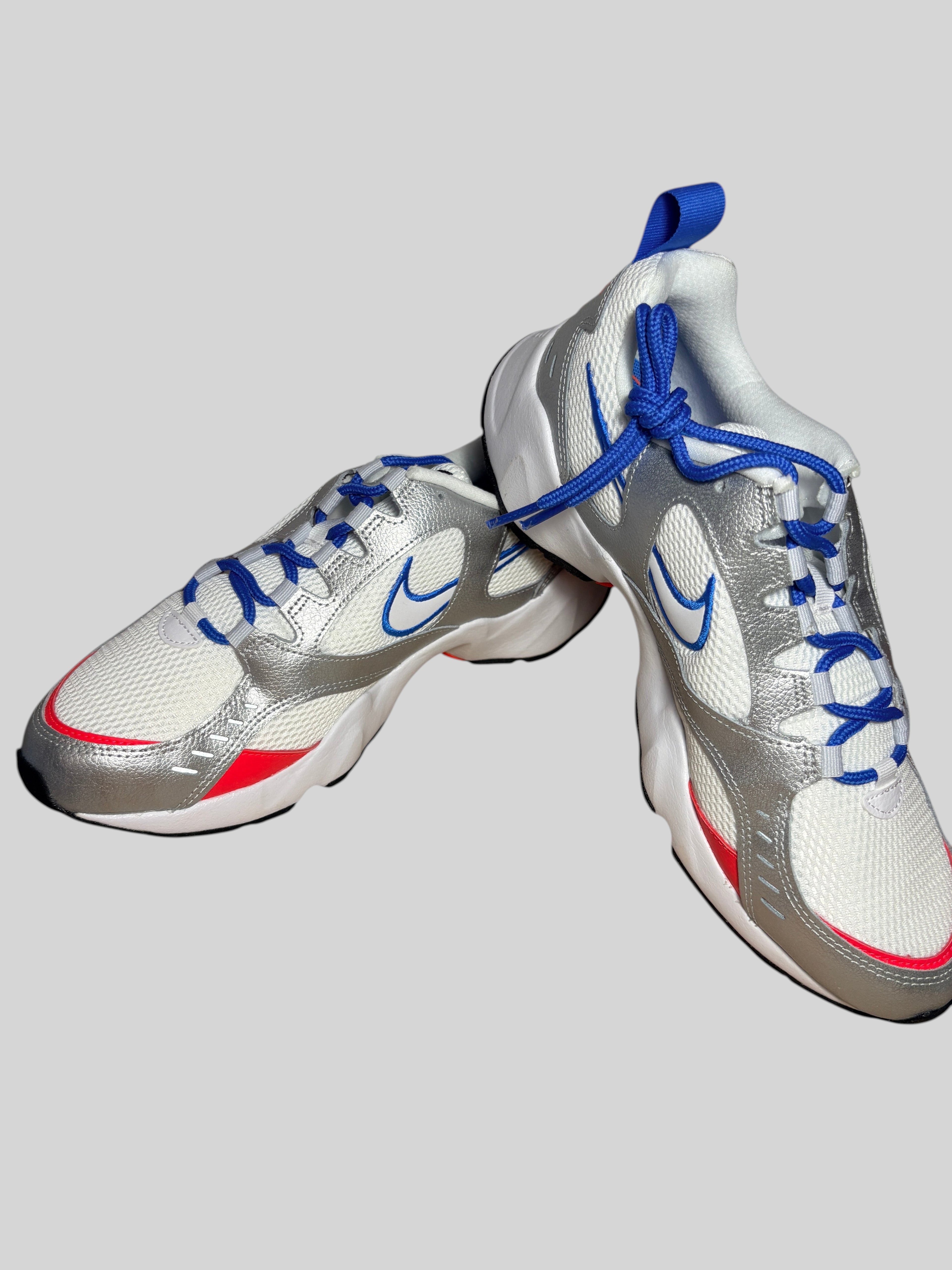 Nike Air Heights Metallic Silver Flash Crimson Blue NIKE