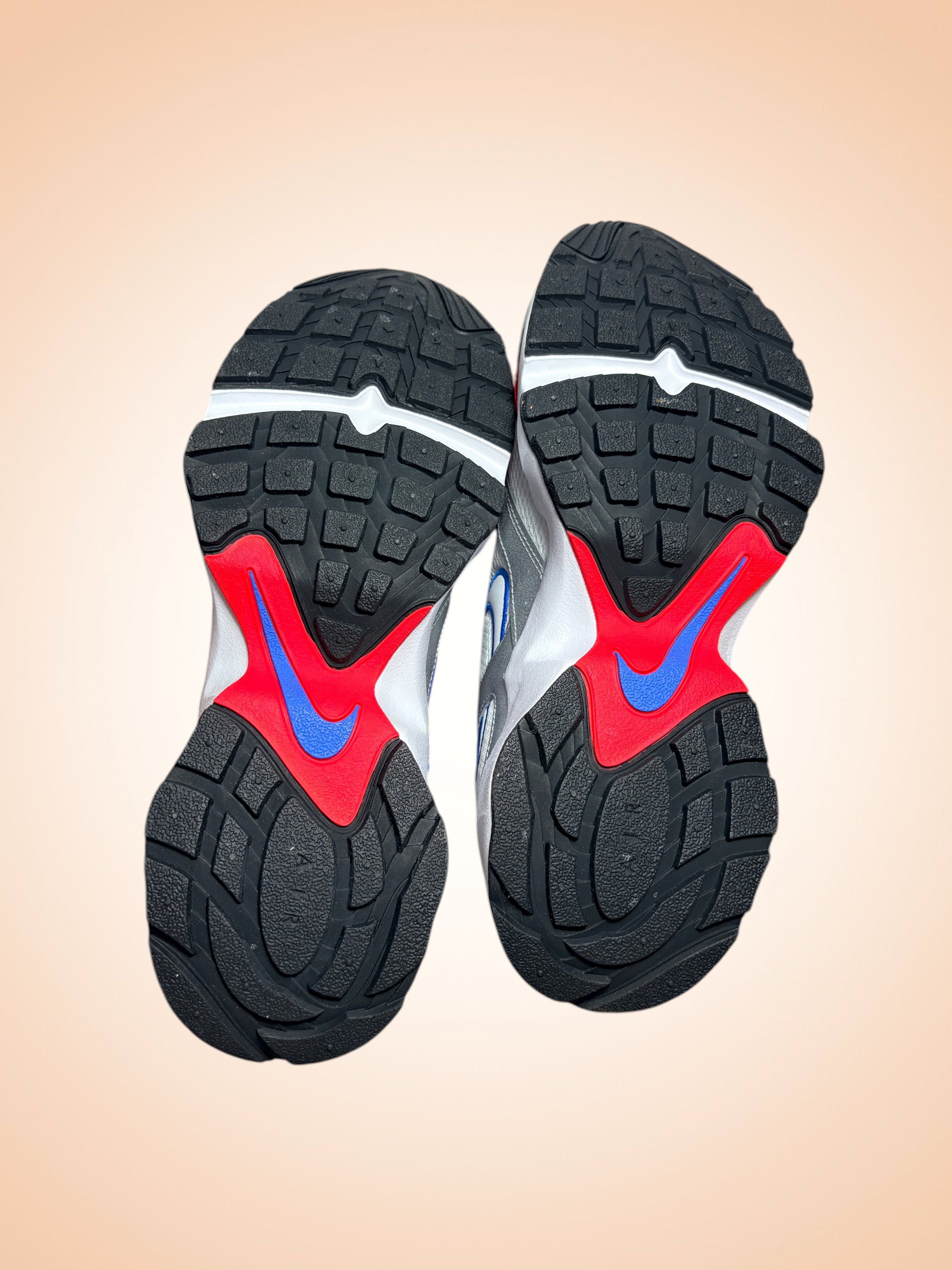 Nike Air Heights Metallic Silver Flash Crimson Blue