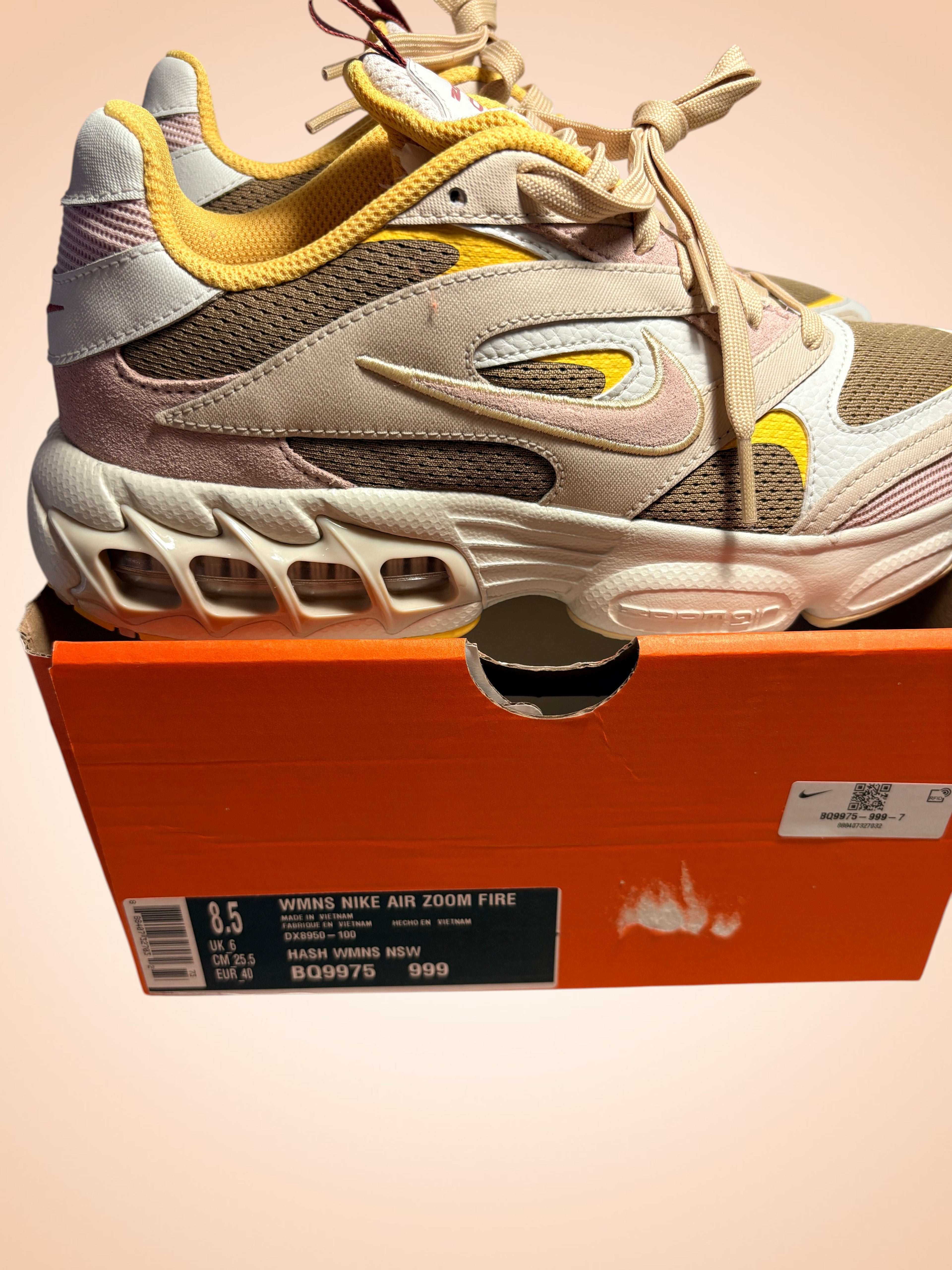 Basket Nike Air Zoom Fire - Coloris Multicolore Pastel - Pointure 40