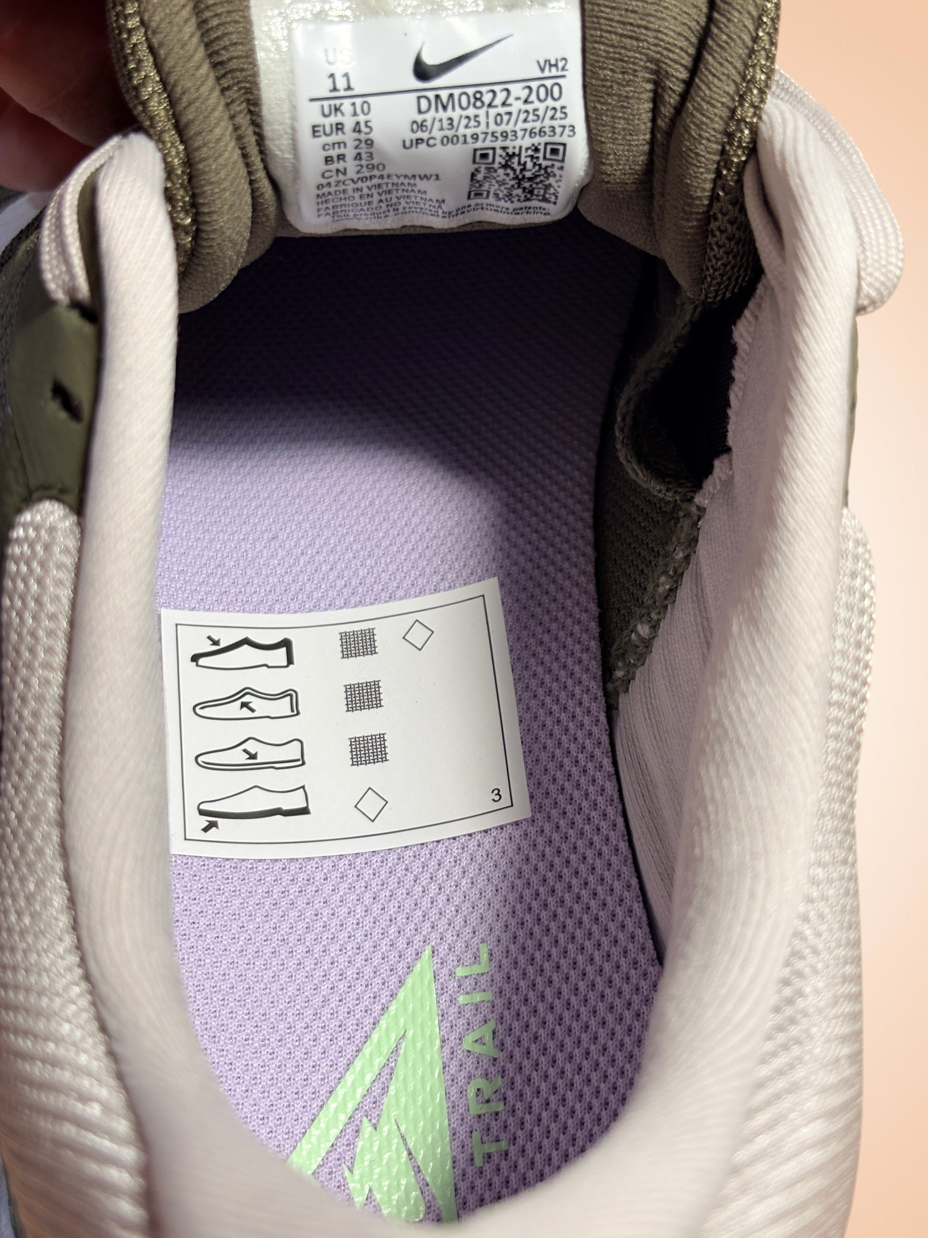 Nike Juniper Trail 2 NN – Medium Olive/Summit White – Neuves Taille 45