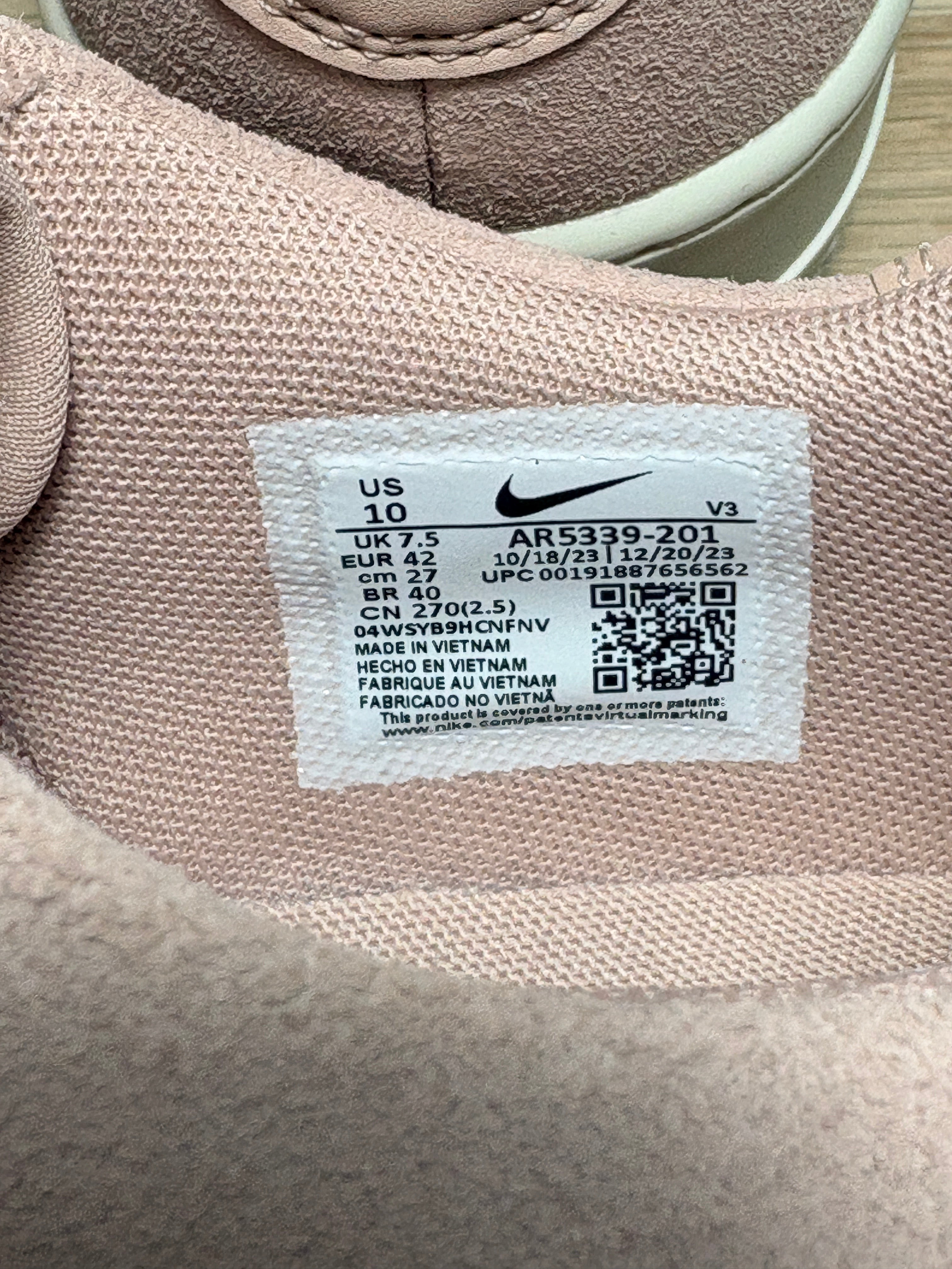 Nike Air Force 1 Sage Low Particle Beige