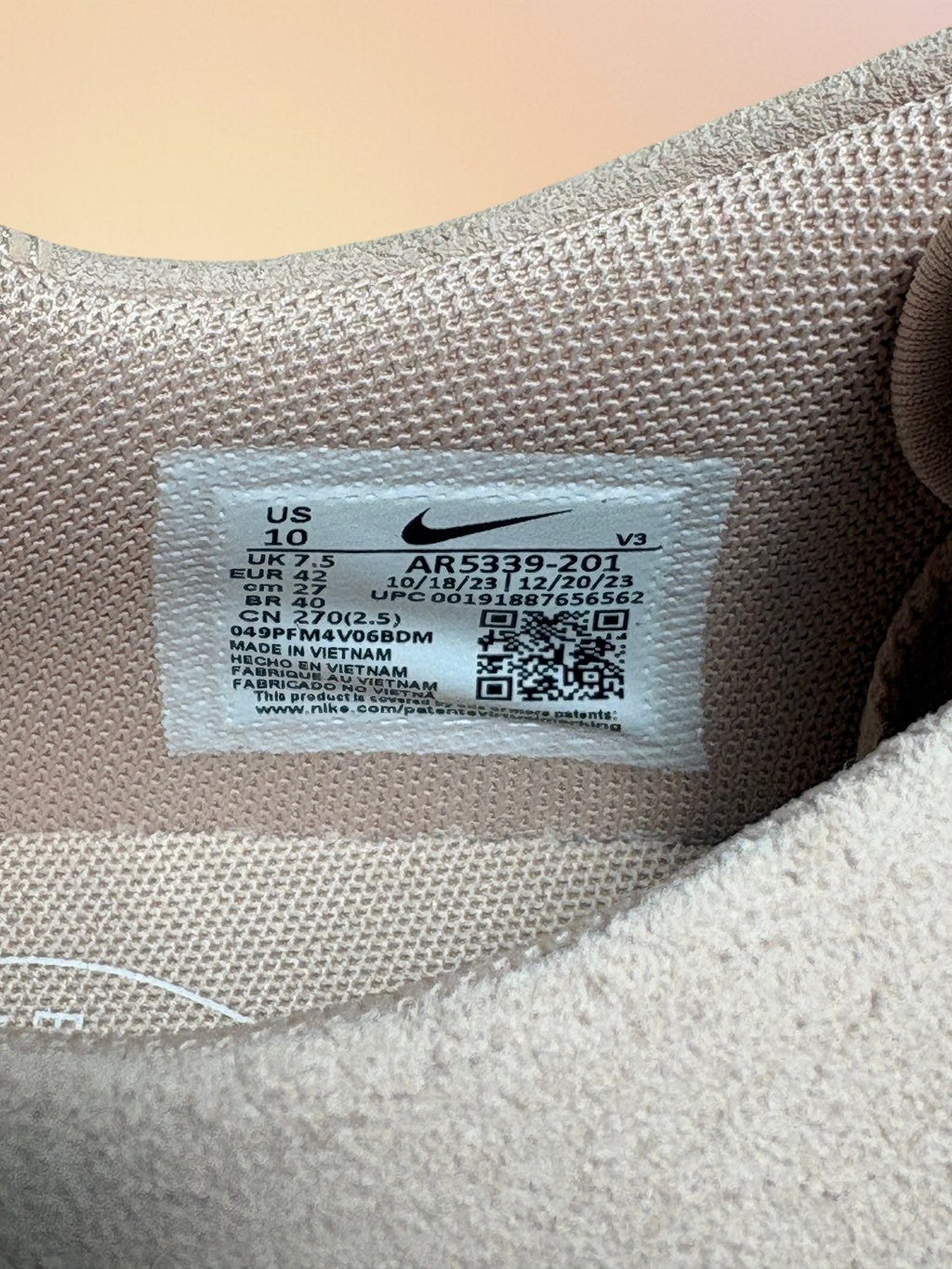 Nike Air Force 1 Sage Low Particle Beige