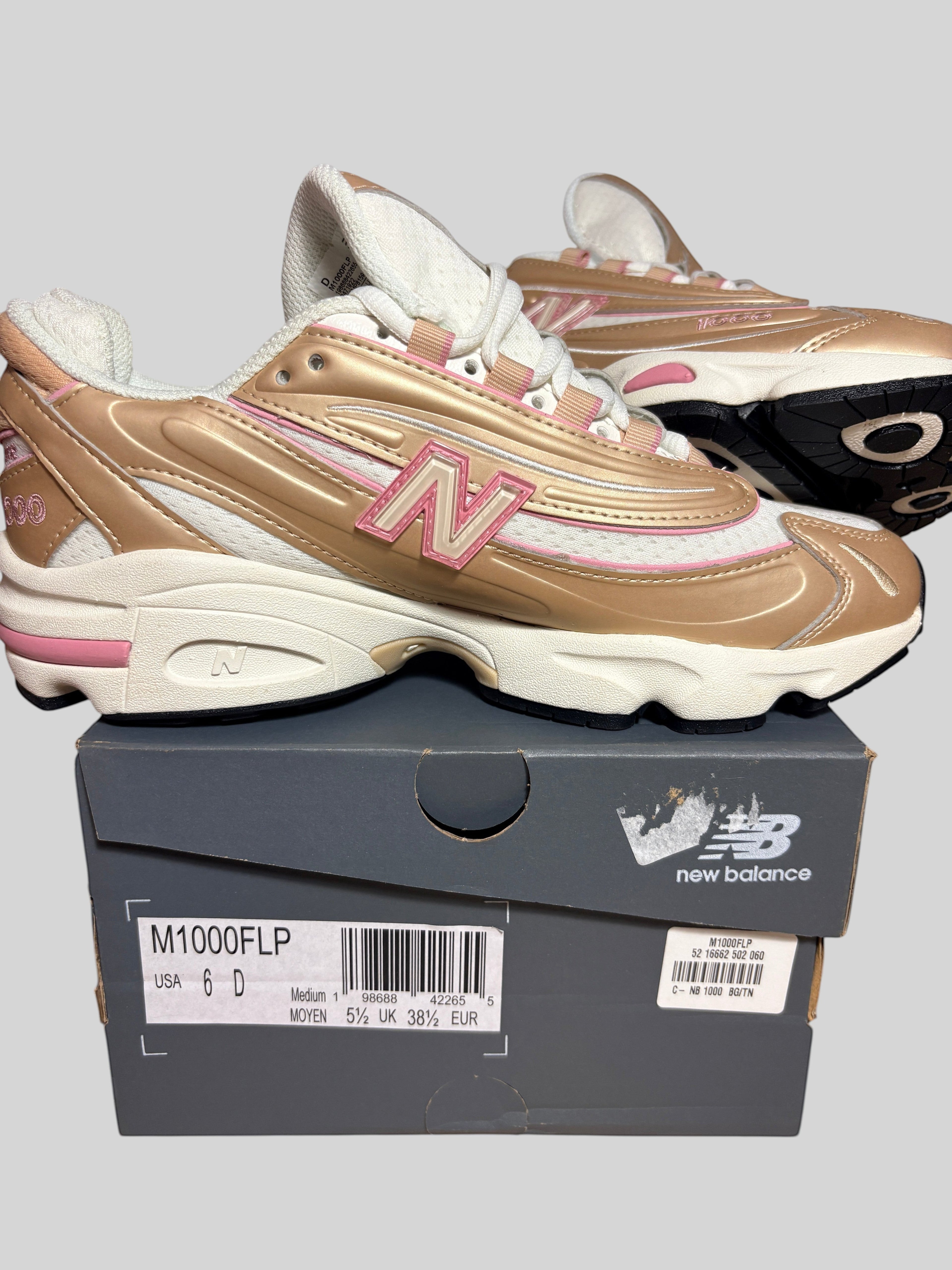 New Balance 1000 White Gold Pink – Pointure 38.5 (Neuf) NEW BALANCE