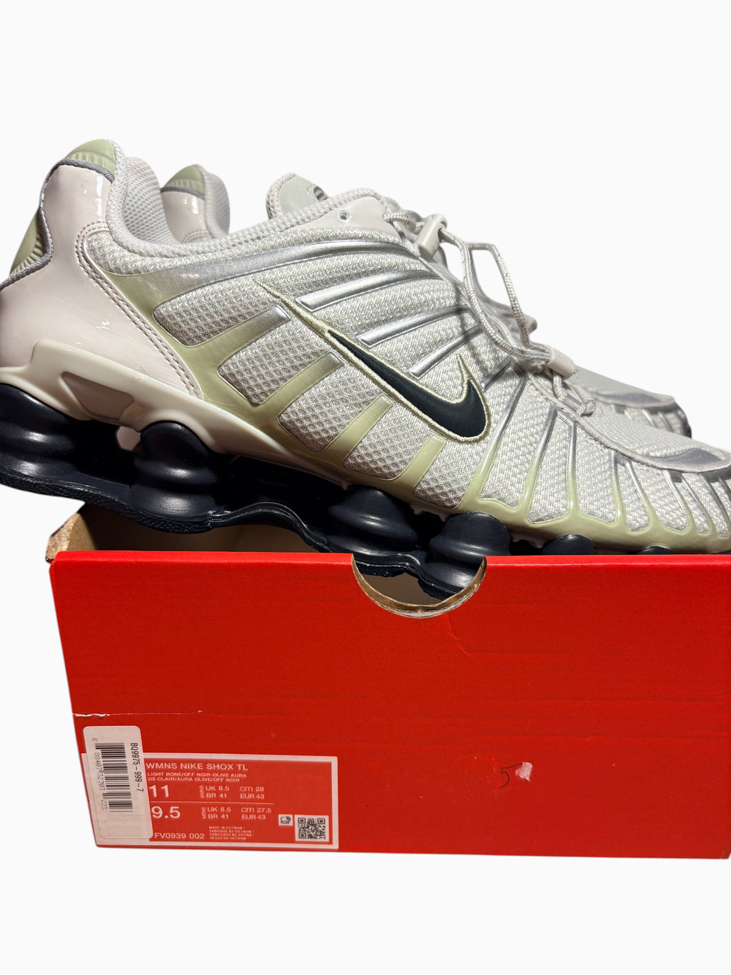 Nike Shox TL "Olive Aura / Light Bone" (Mixte)