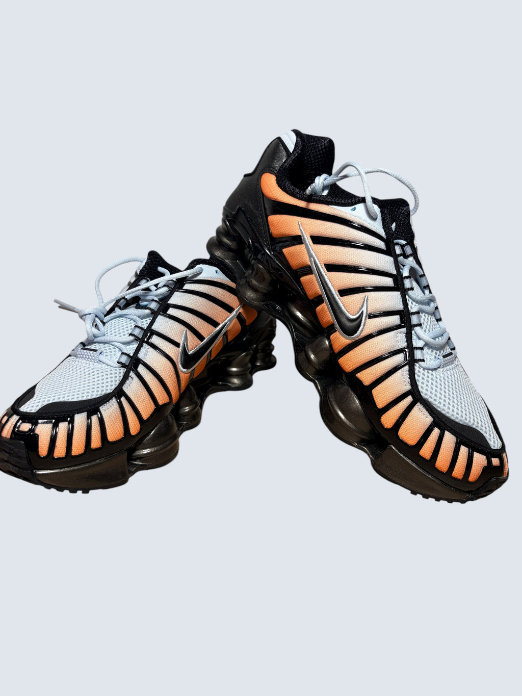 Nike Shox TL "Blue Tint / Total Orange" – Neuve (Boîte sans couvercle)