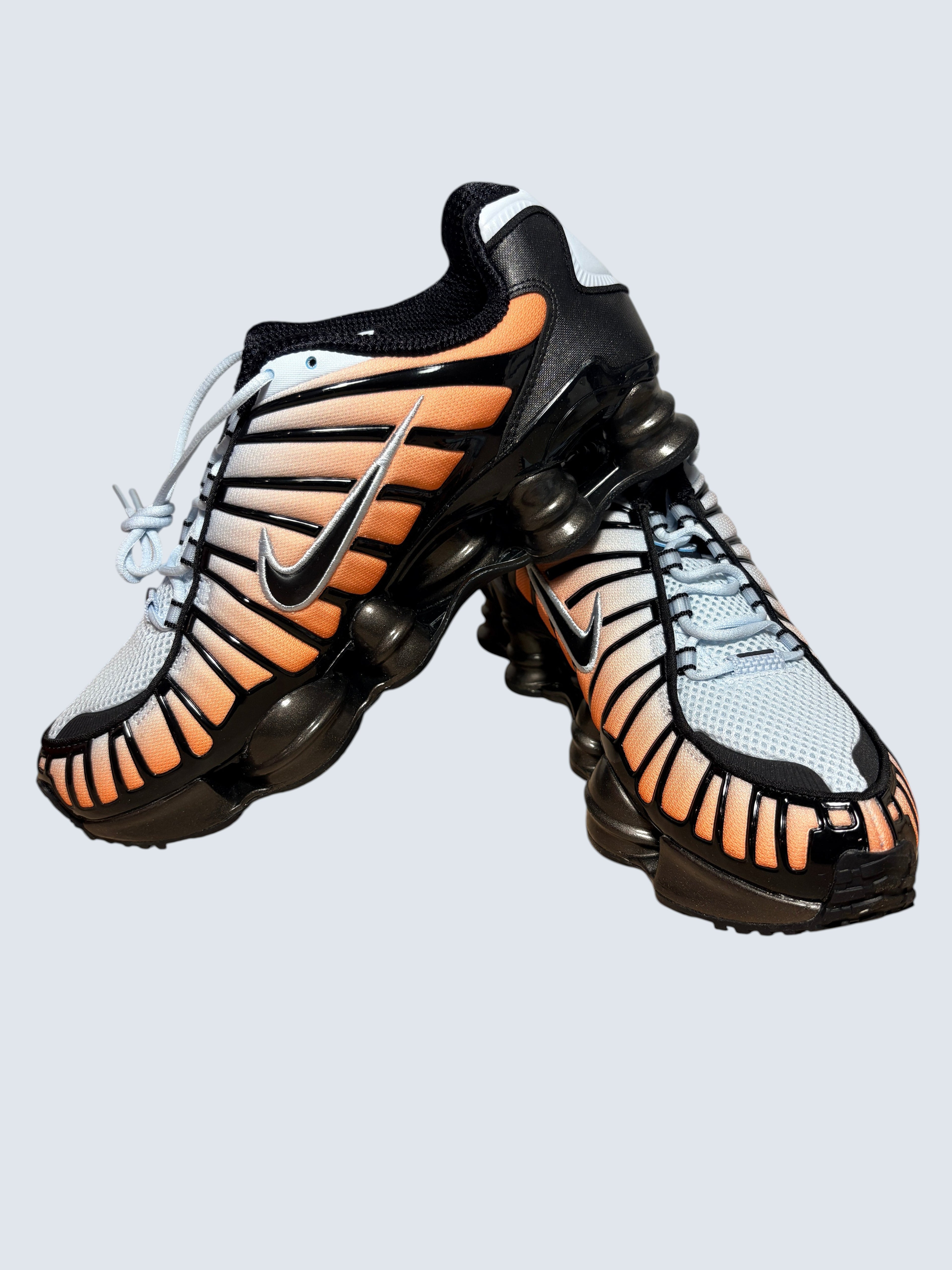 Nike Shox TL "Blue Tint / Total Orange" – Neuve (Boîte sans couvercle)