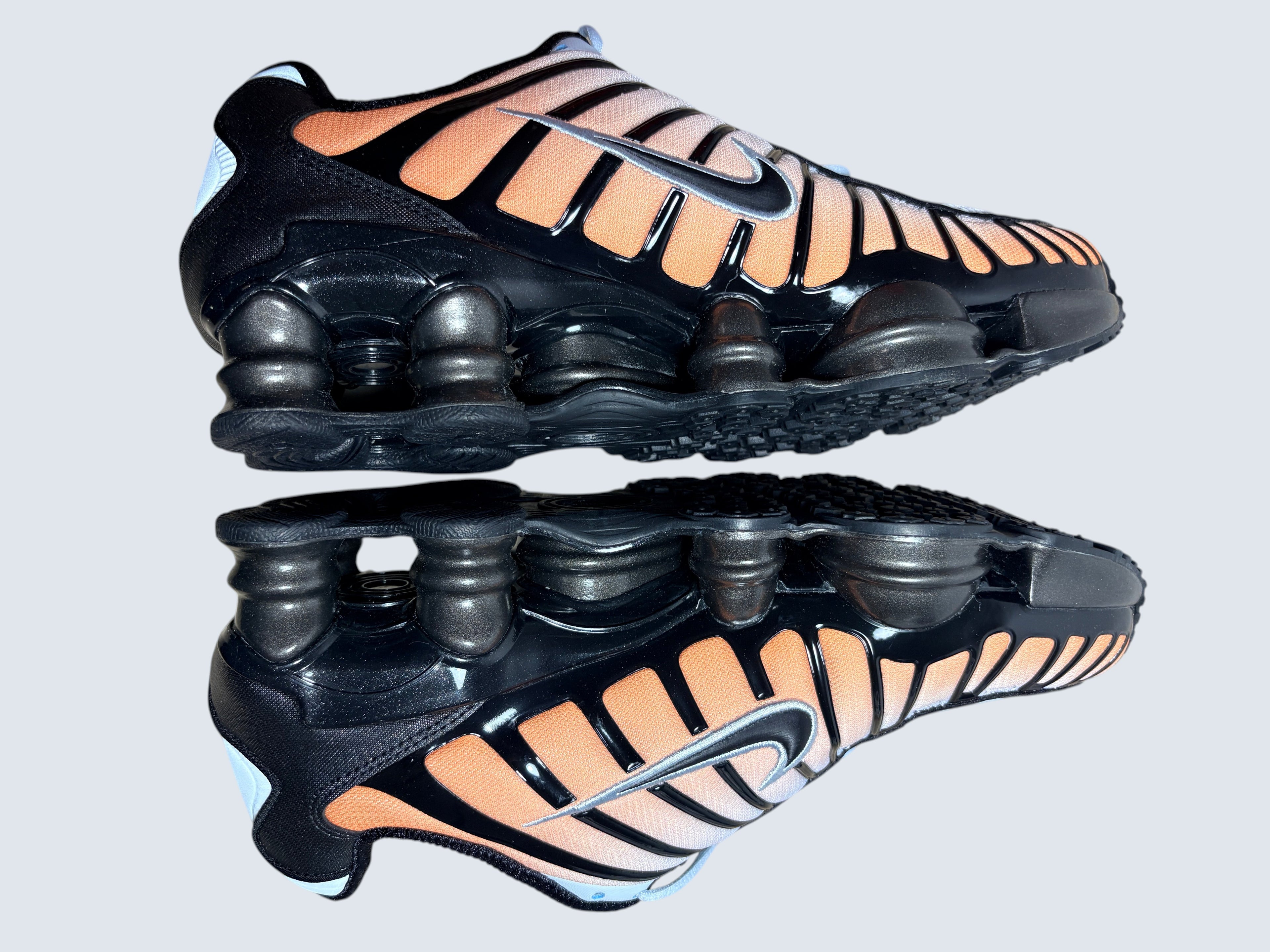 Nike Shox TL "Blue Tint / Total Orange" – Neuve (Boîte sans couvercle)