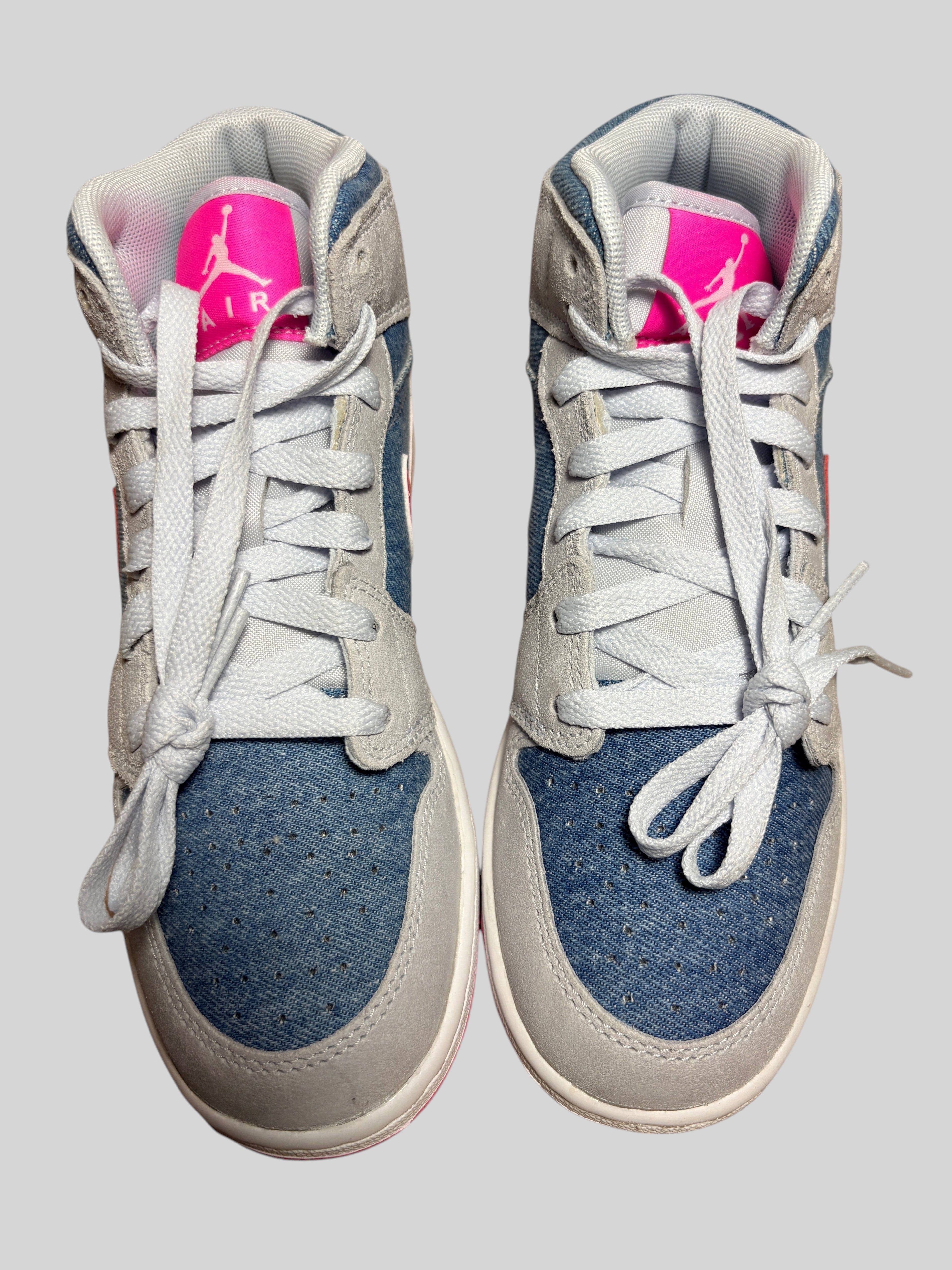 Air Jordan 1 Mid SE (GS) Cobalt Bliss / Pink Glow AIR JORDAN