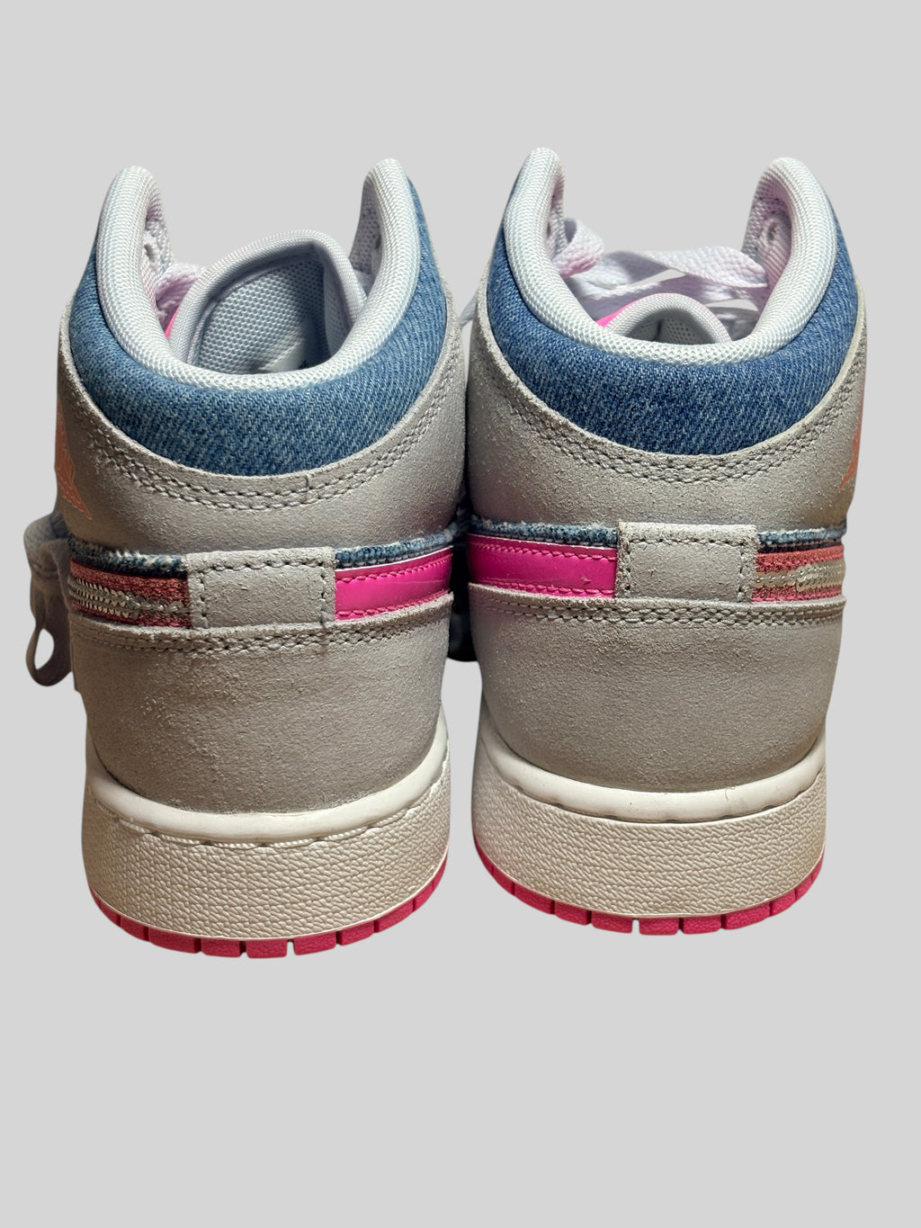 Air Jordan 1 Mid SE (GS) Cobalt Bliss / Pink Glow AIR JORDAN