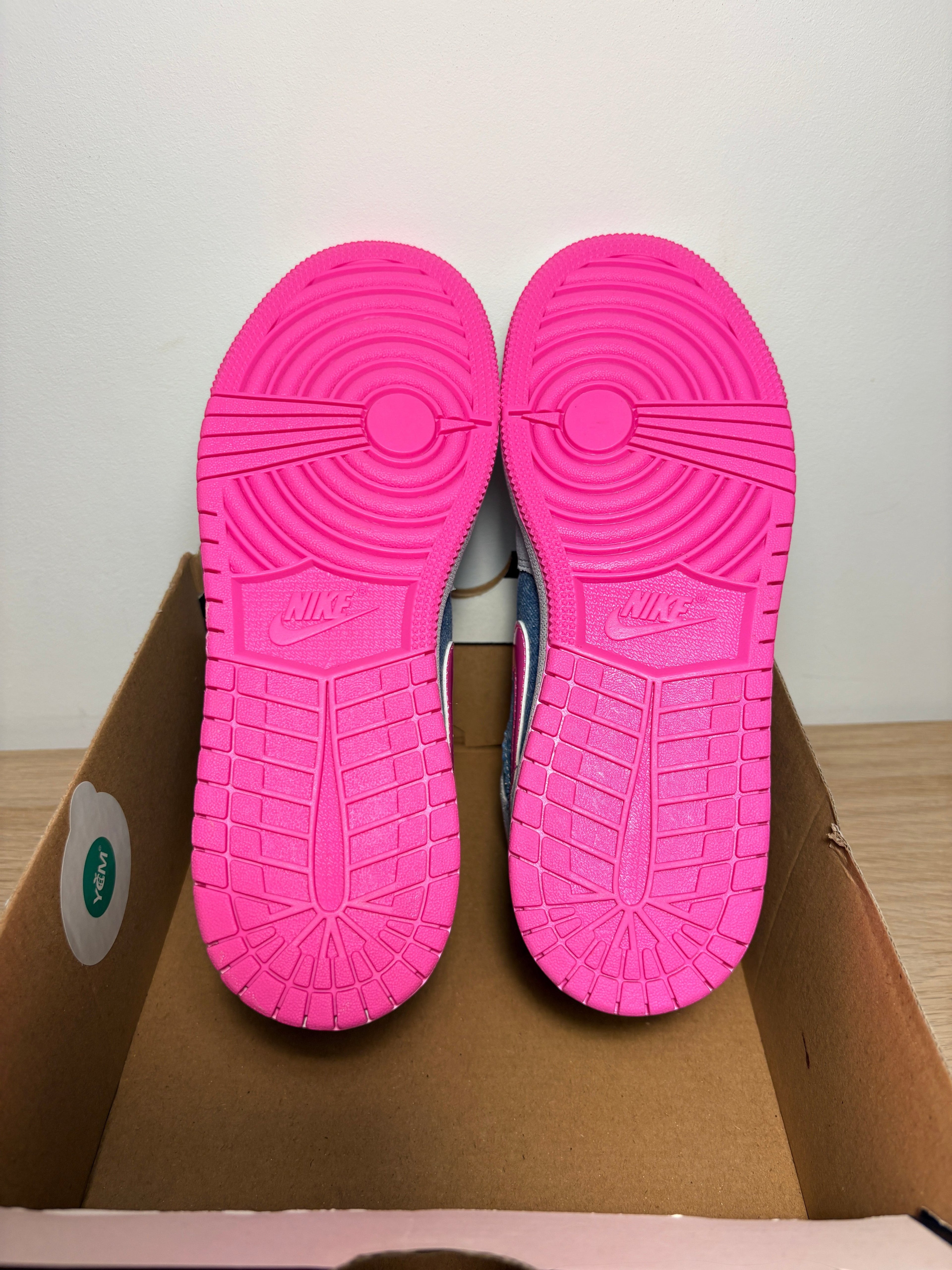 Air Jordan 1 Mid SE (GS) "Cobalt Bliss / Pink Glow"