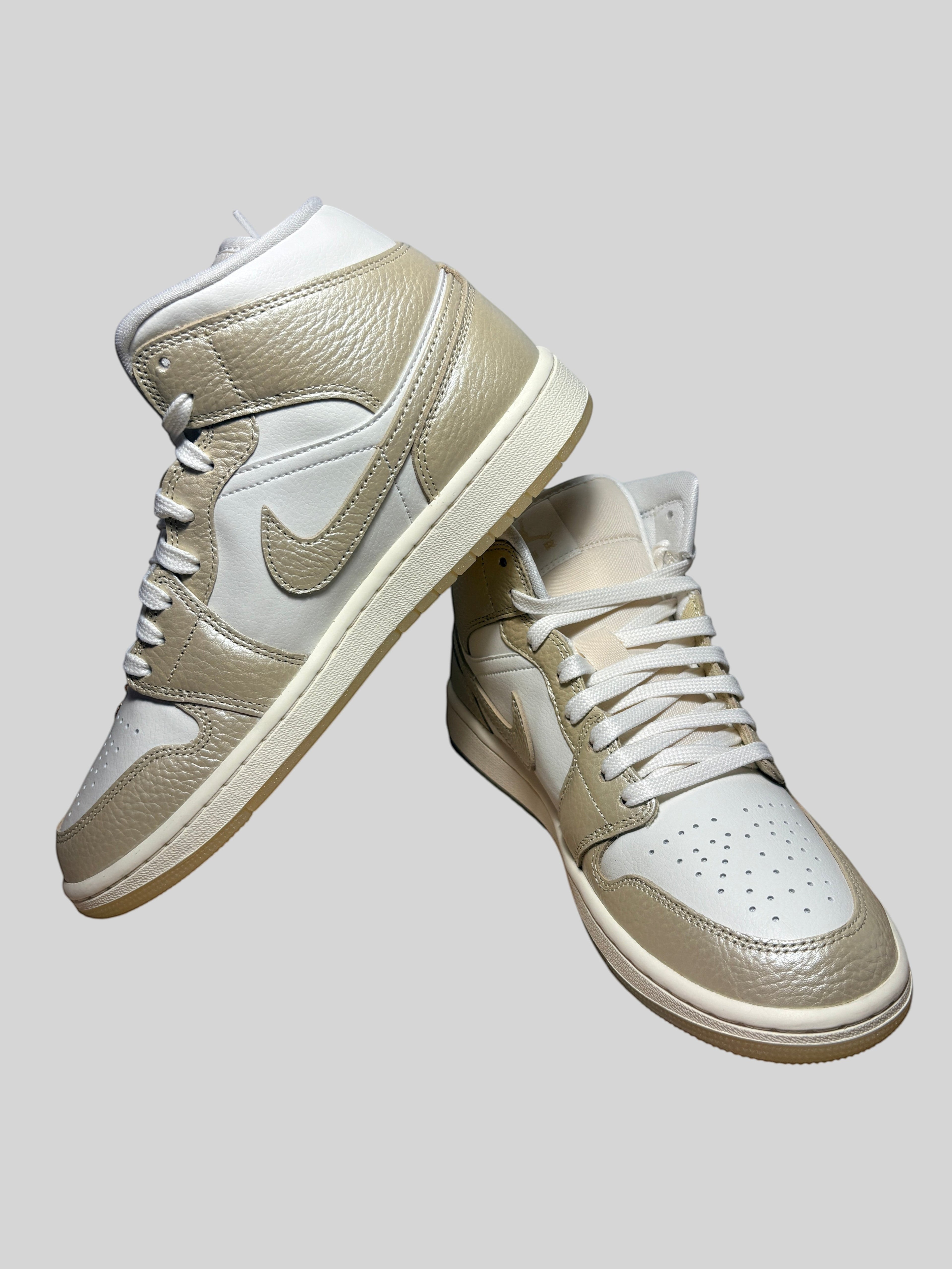 Jordan - Air Jordan 1 Mid SE - Sail / Pale Ivory / Team Gold - Neuve avec étiquette AIR JORDAN
