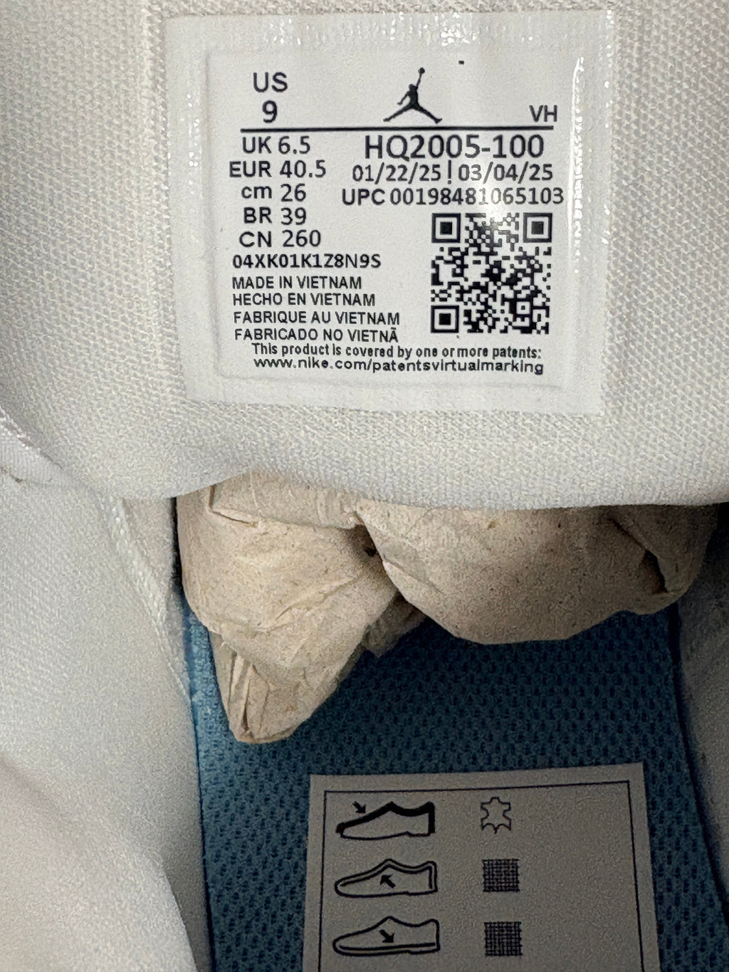 Jordan - Air Jordan 1 Mid SE - White / Sail / Gum Light Brown / Worn Blue - Neuve avec étiquette AIR JORDAN