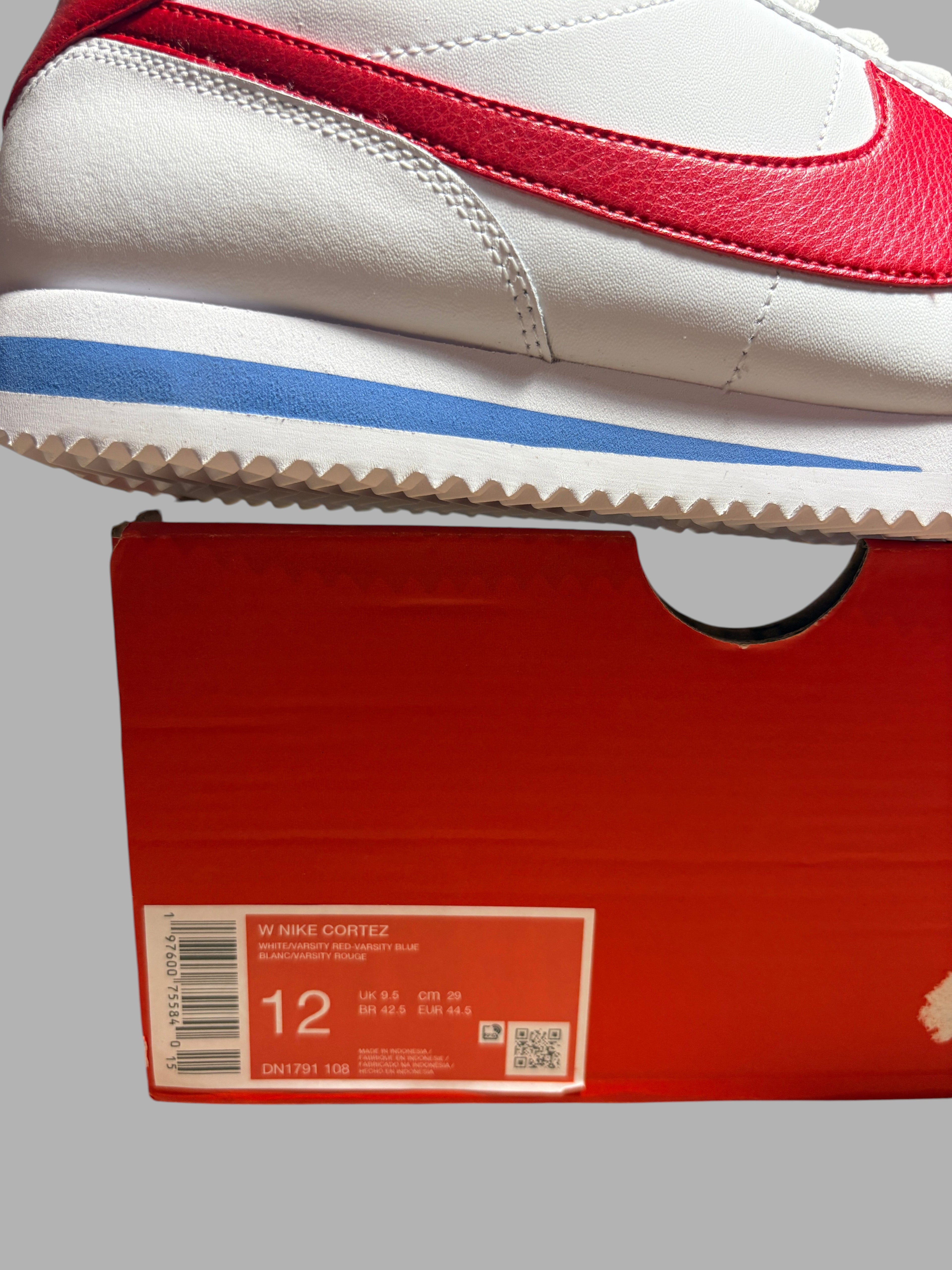 Nike - W Cortez Leather Forrest Gump -  Blanche, Rouge & Bleu -Neuve avec étiquette NIKE