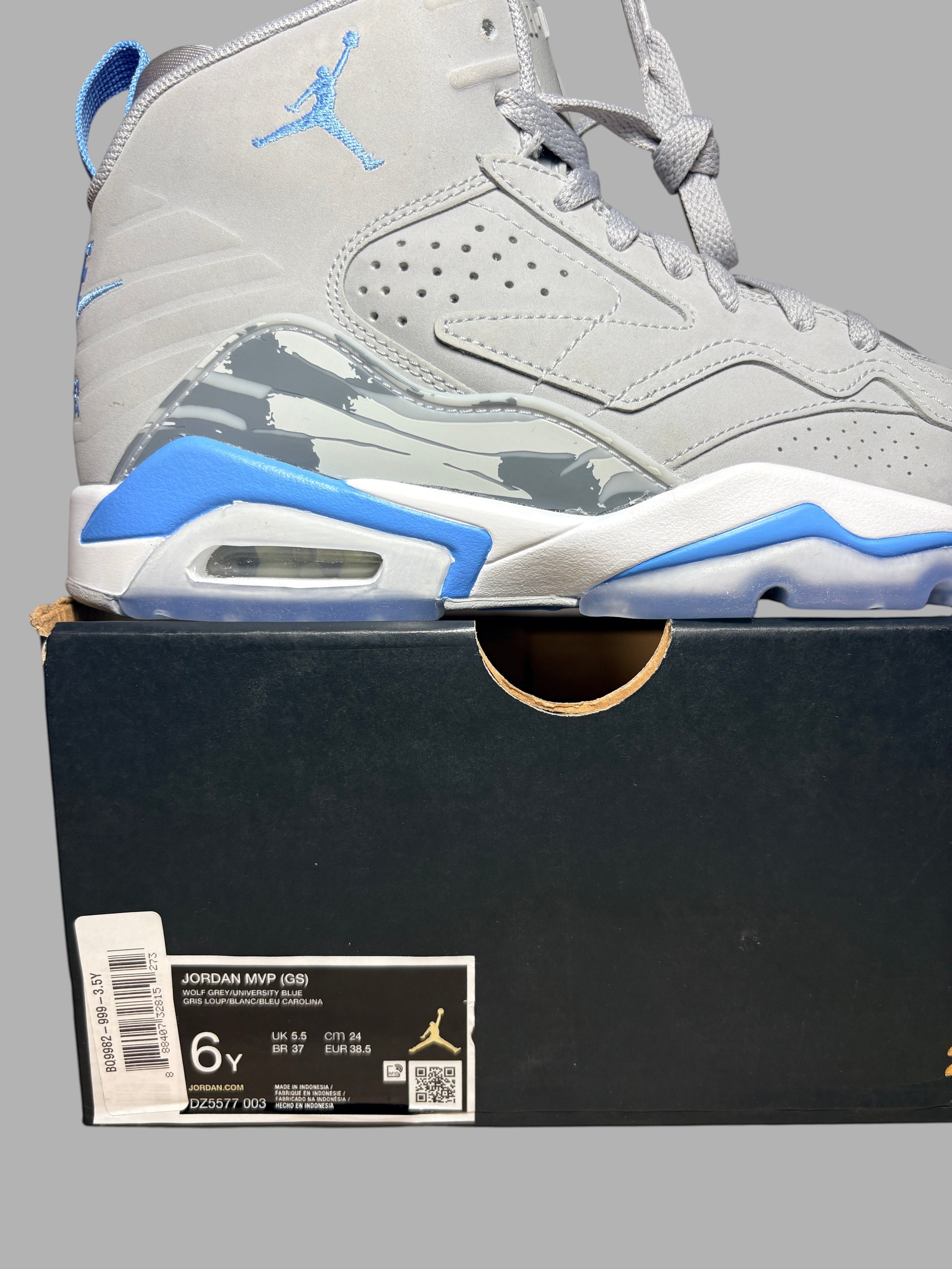 Jordan MVP (GS) Wolf Grey / University Blue — Pointure 38.5 AIR JORDAN
