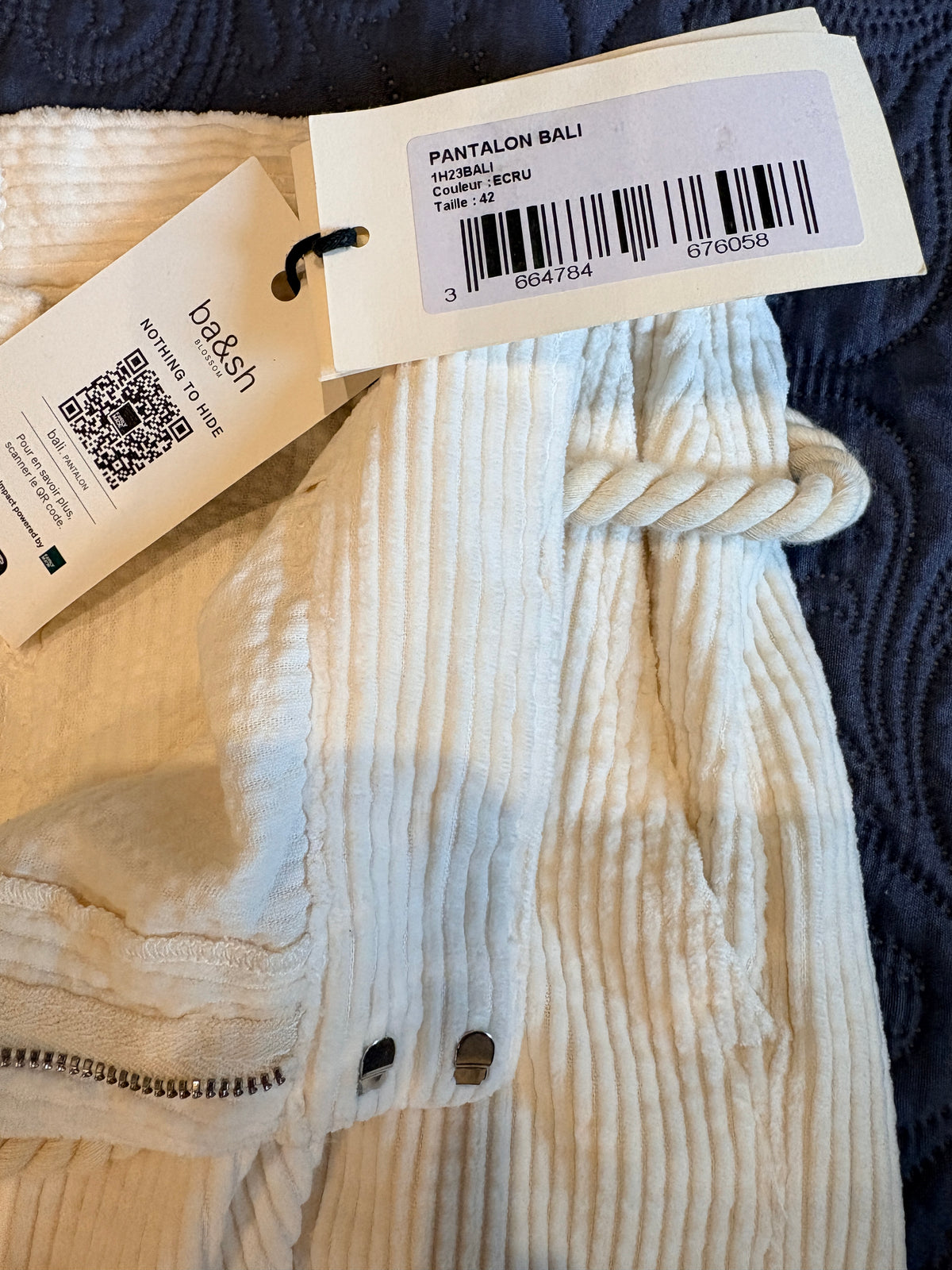ba&sh - Pantalon Bali - Écru - Neuf avec étiquette ba&sh