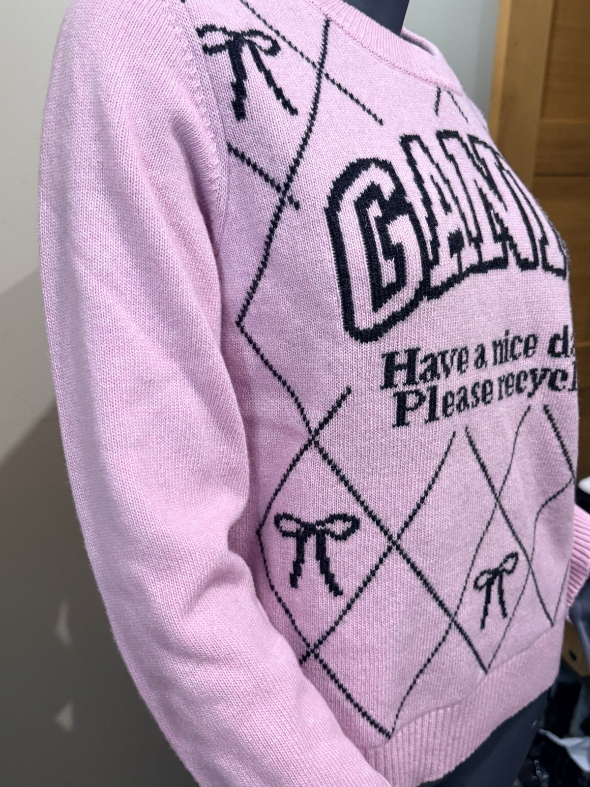 GANNI - Pull K2423 - Mauve Chalk - Neuf avec étiquette GANNI