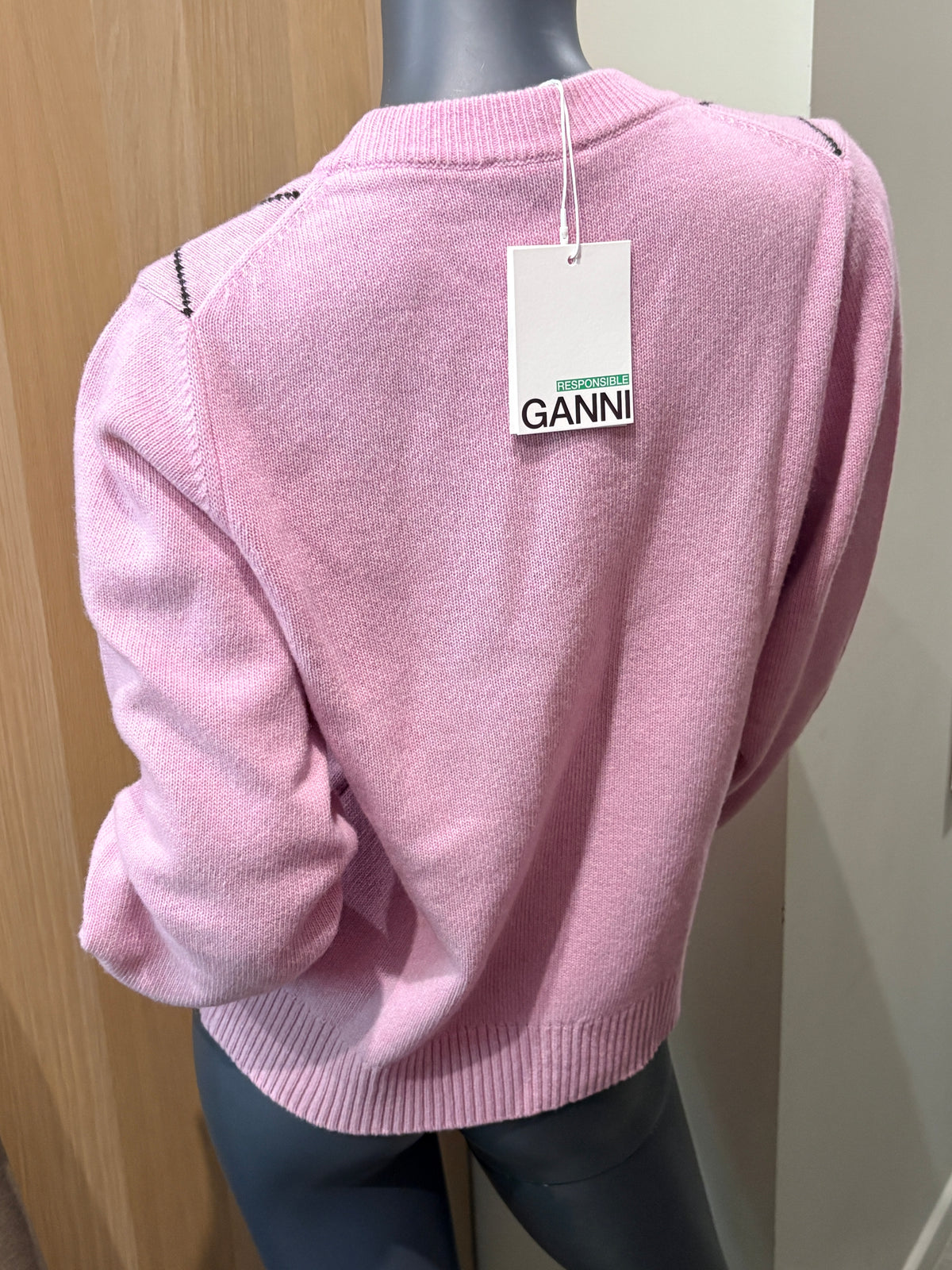 GANNI - Pull K2423 - Mauve Chalk - Neuf avec étiquette GANNI